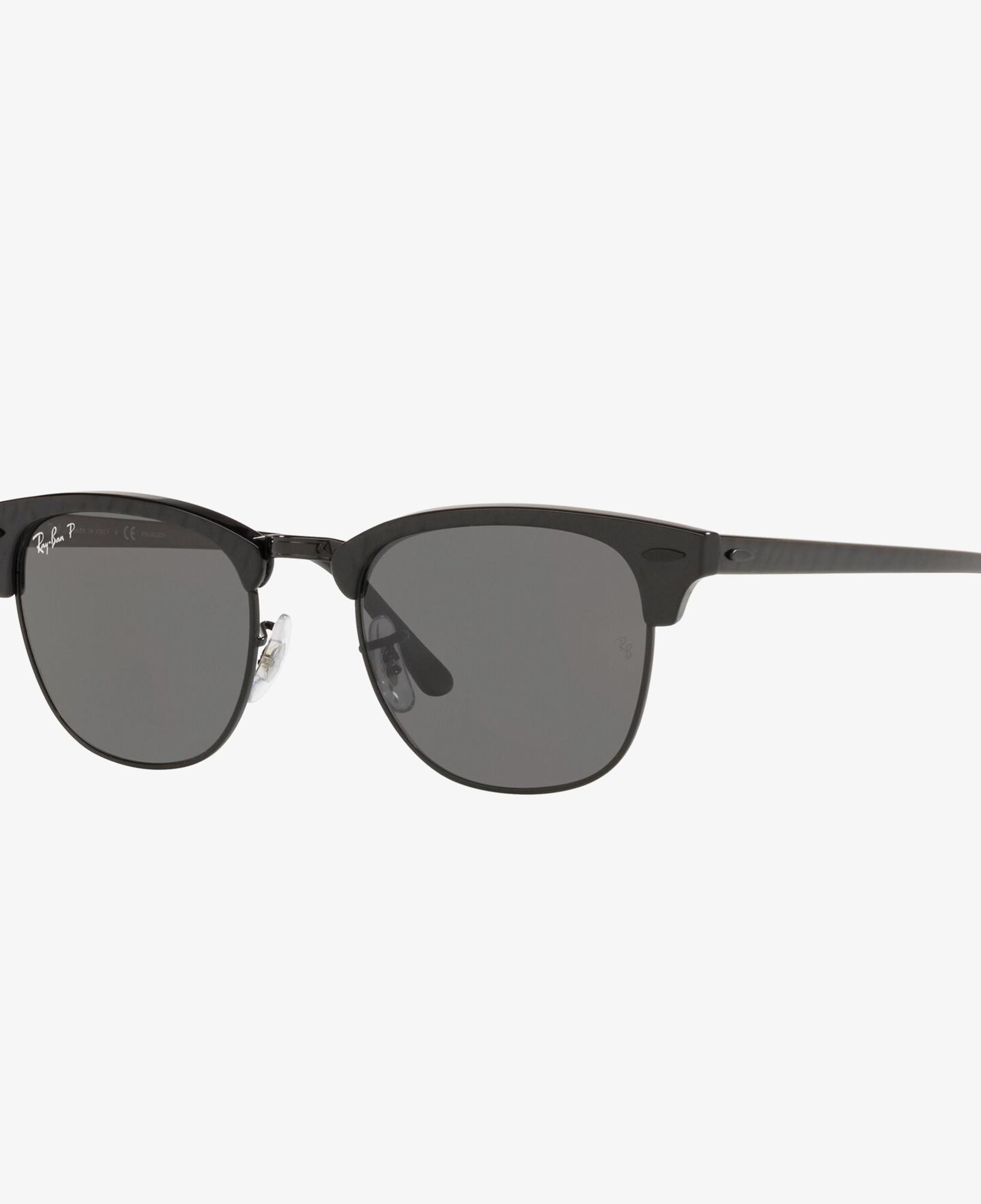 RAY-BAN 0RB3016 Clubmaster Unisex Top Wrinkled On Siyah Güneş Gözlüğü