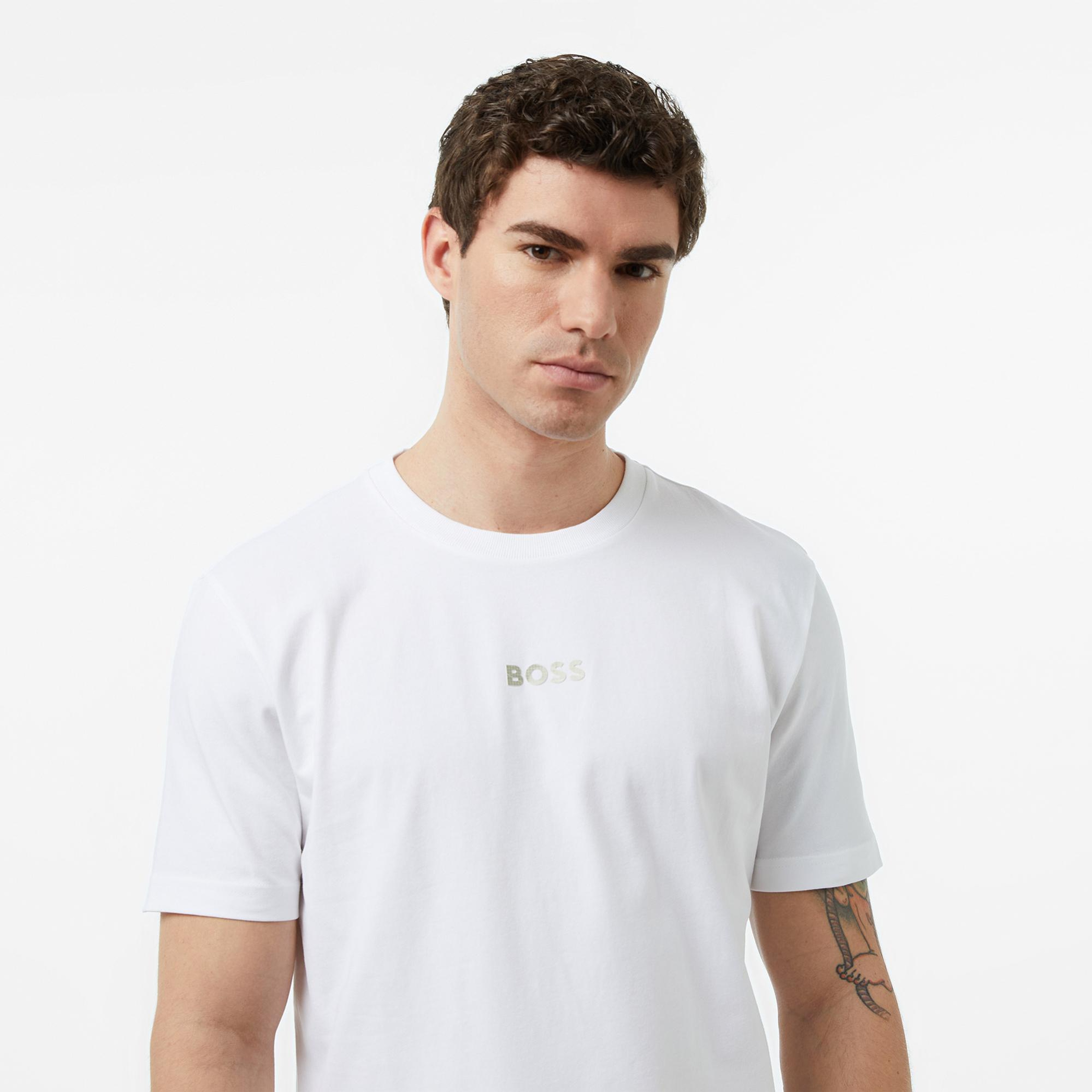 Boss TS Join Erkek Beyaz T-Shirt