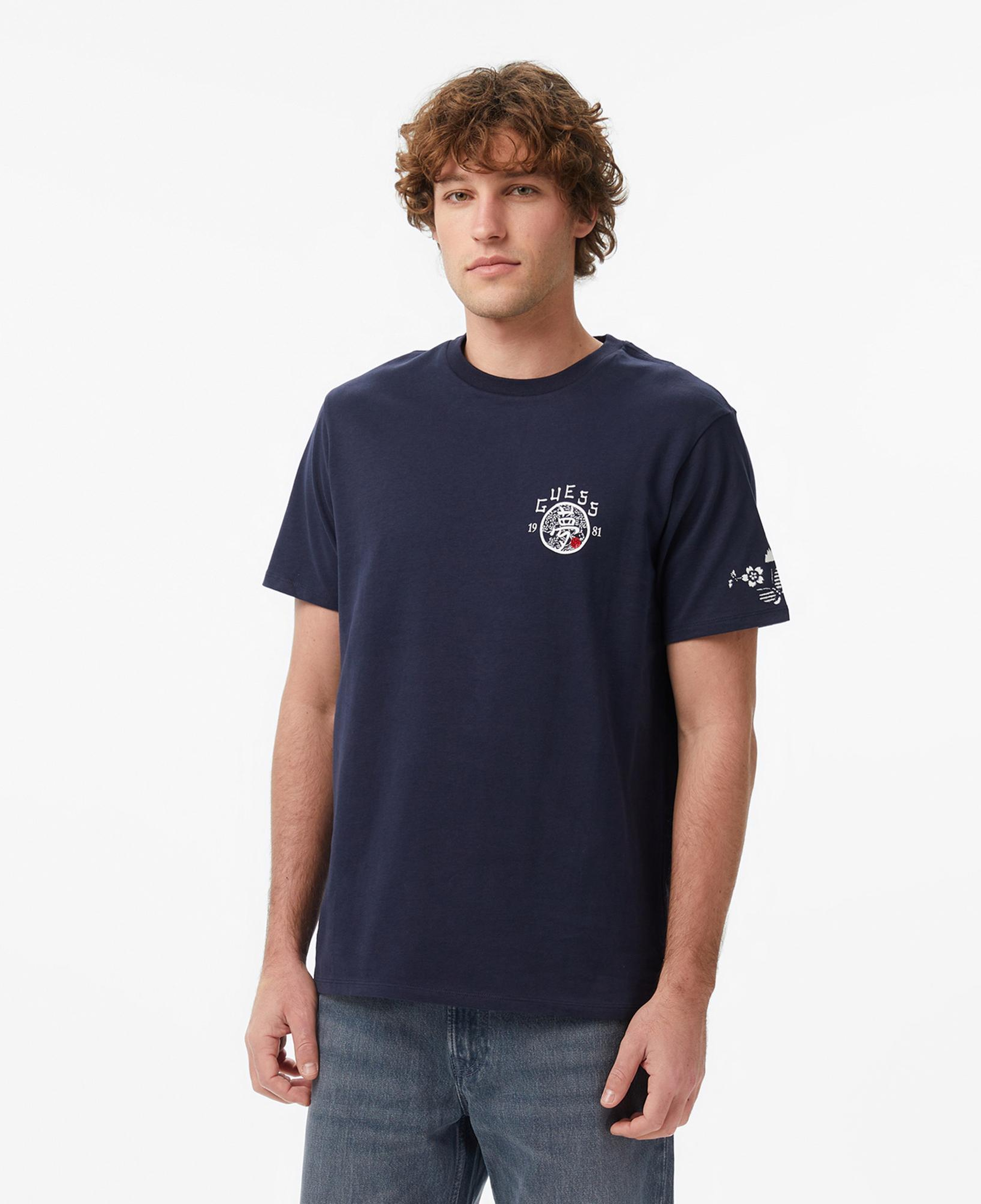 Guess Japanese Regular Fit Erkek Lacivert T-Shirt