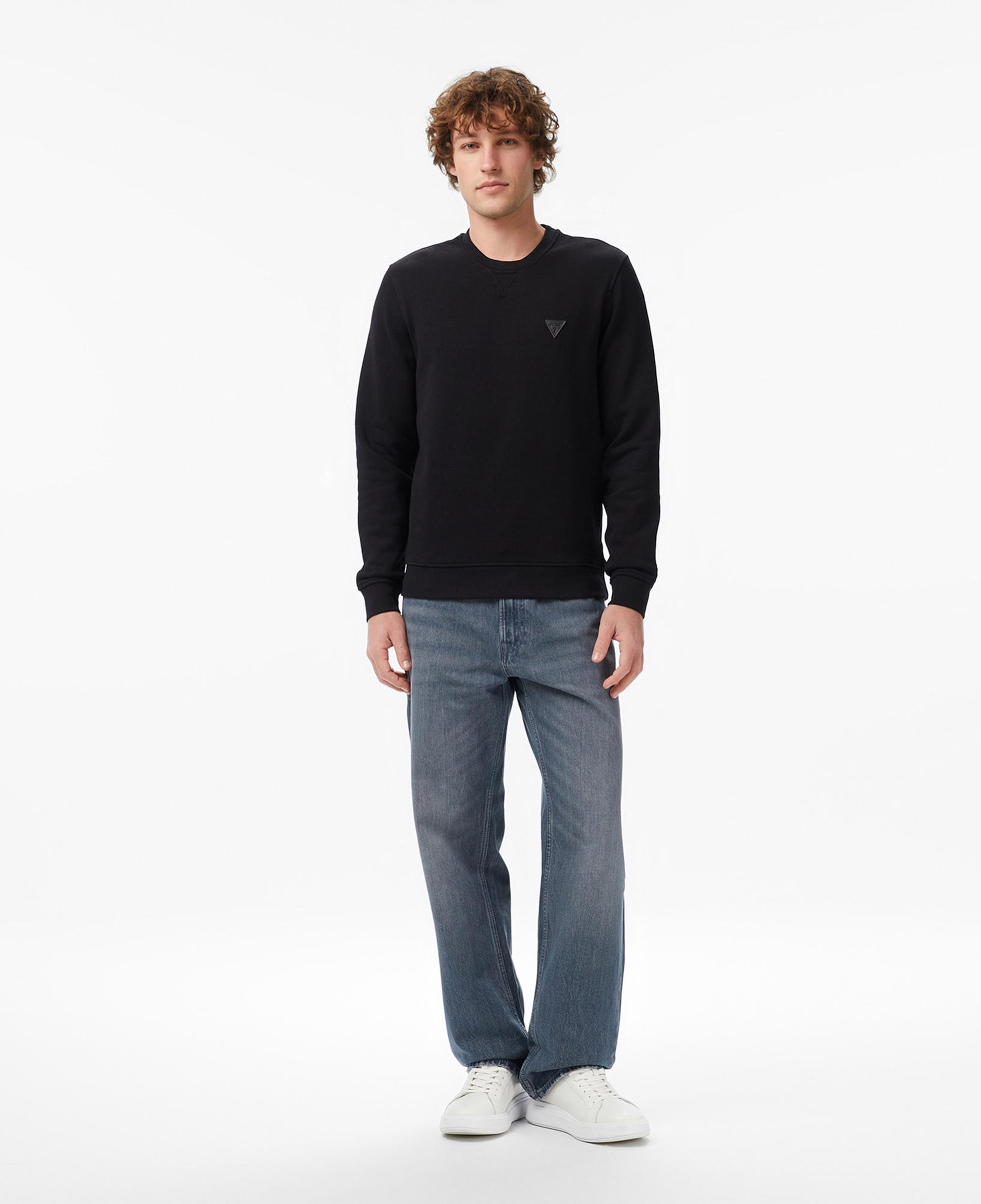 Guess Terry Erkek Siyah Sweatshirt