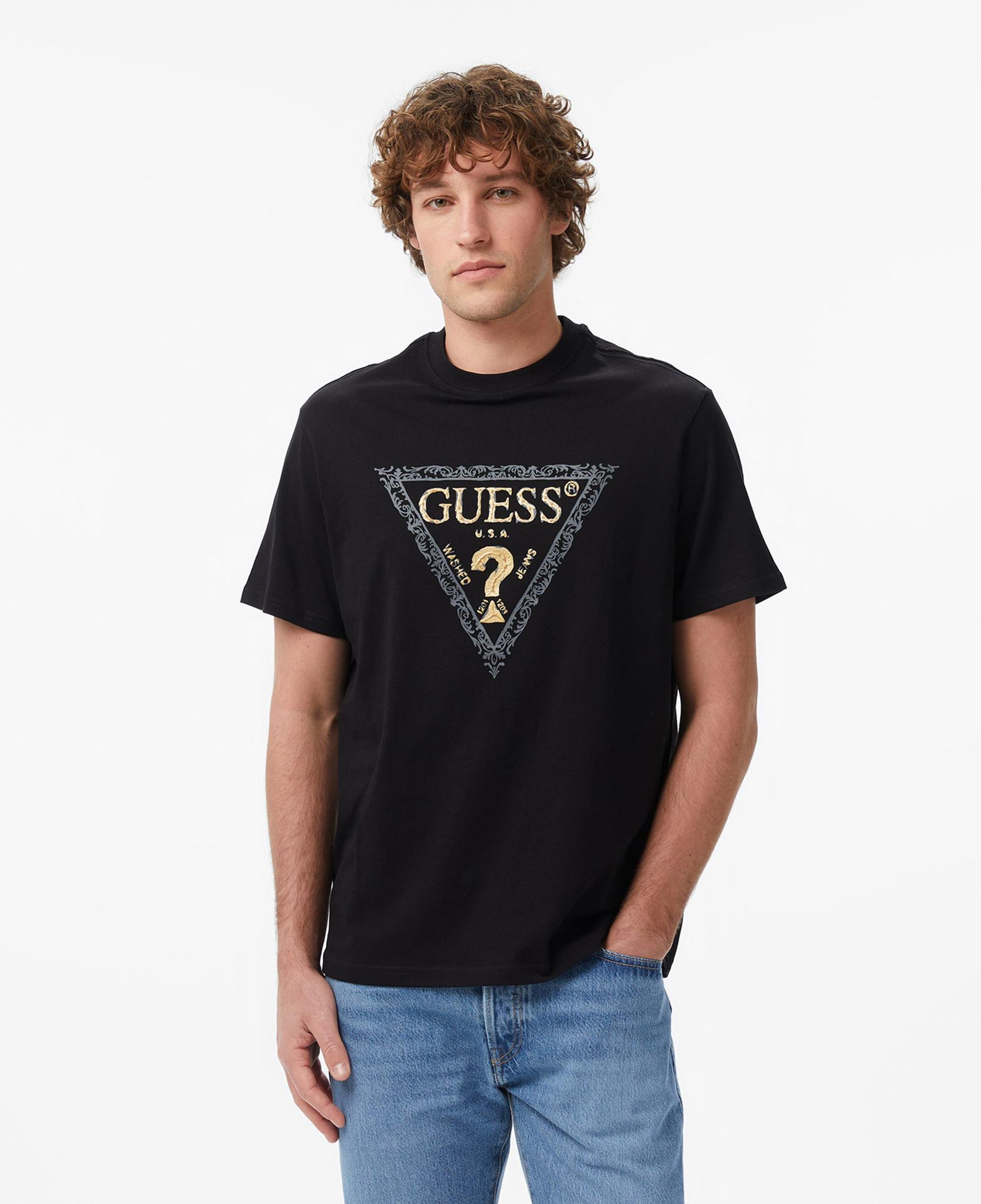 Guess Golden Regular Fit Erkek Siyah T-Shirt