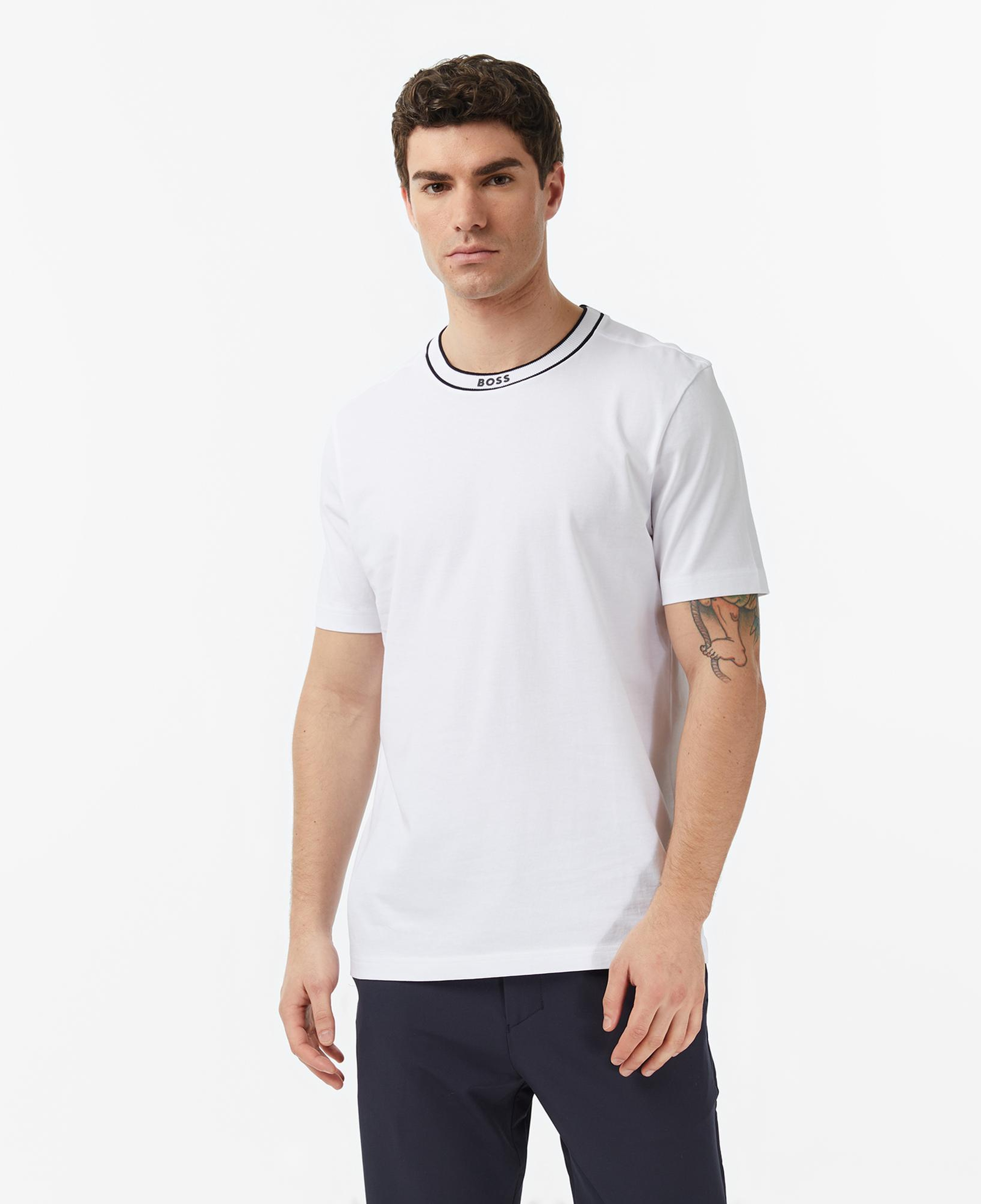 Boss Erkek Beyaz T-Shirt