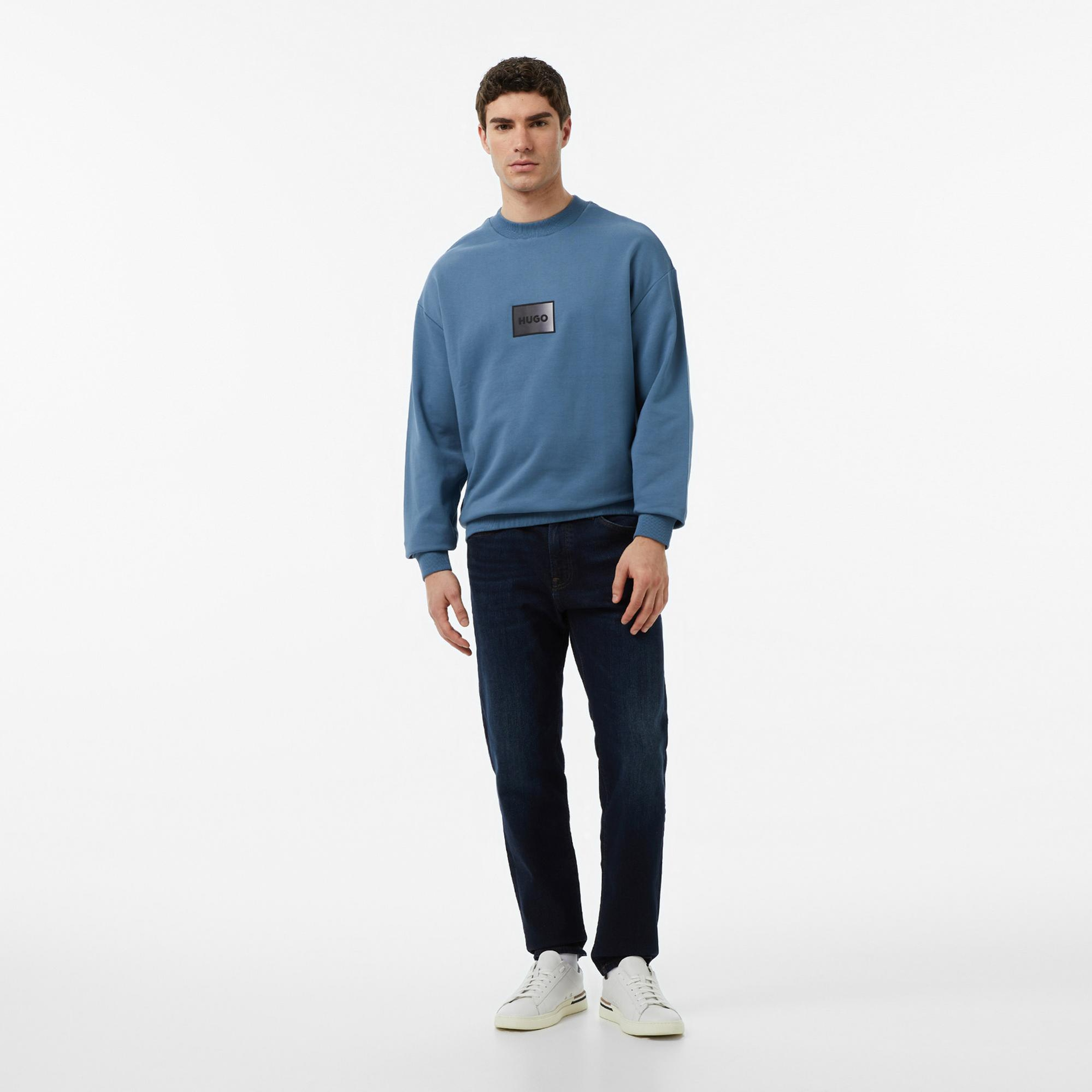 Hugo Danoto Erkek Mavi Sweatshirt