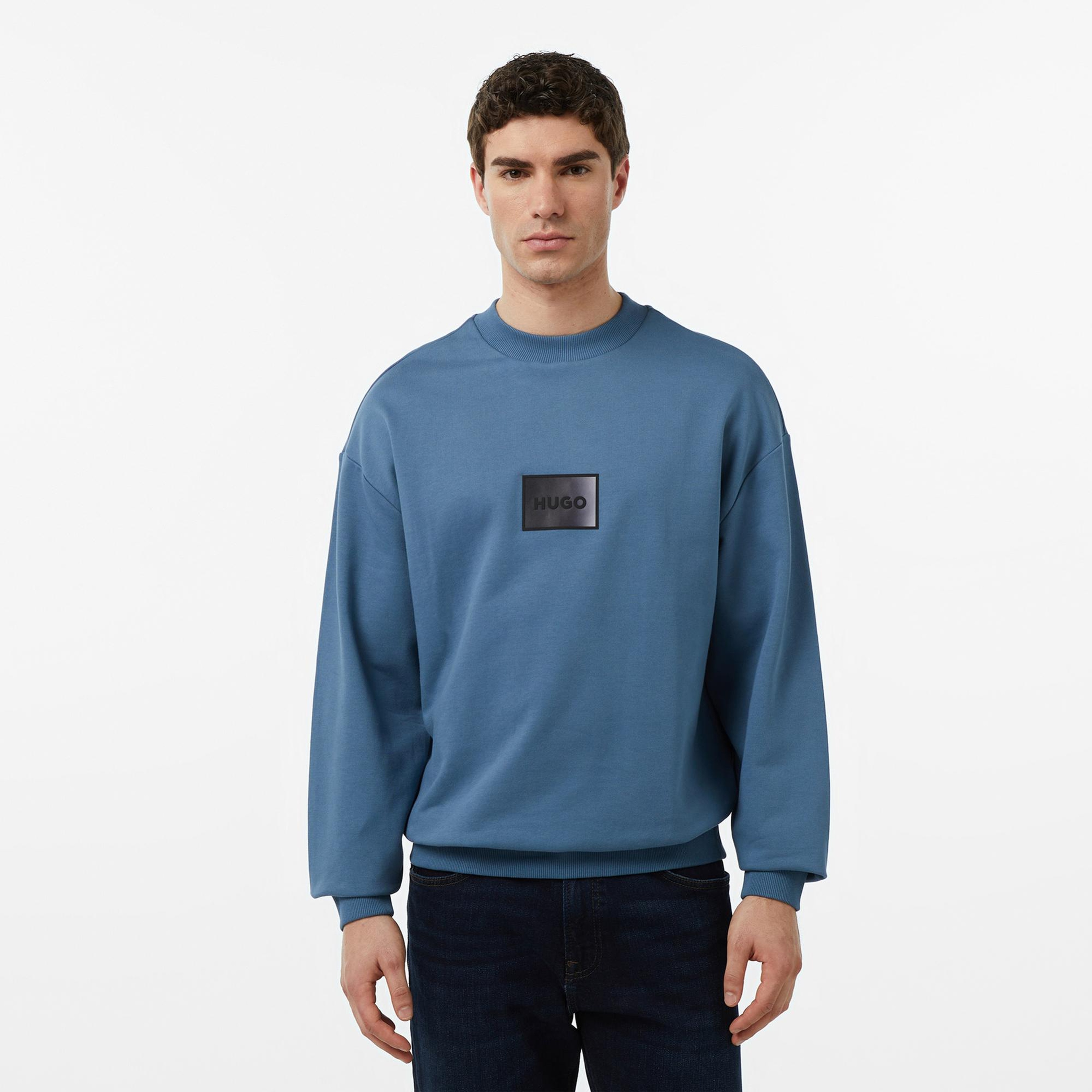 Hugo Danoto Erkek Mavi Sweatshirt