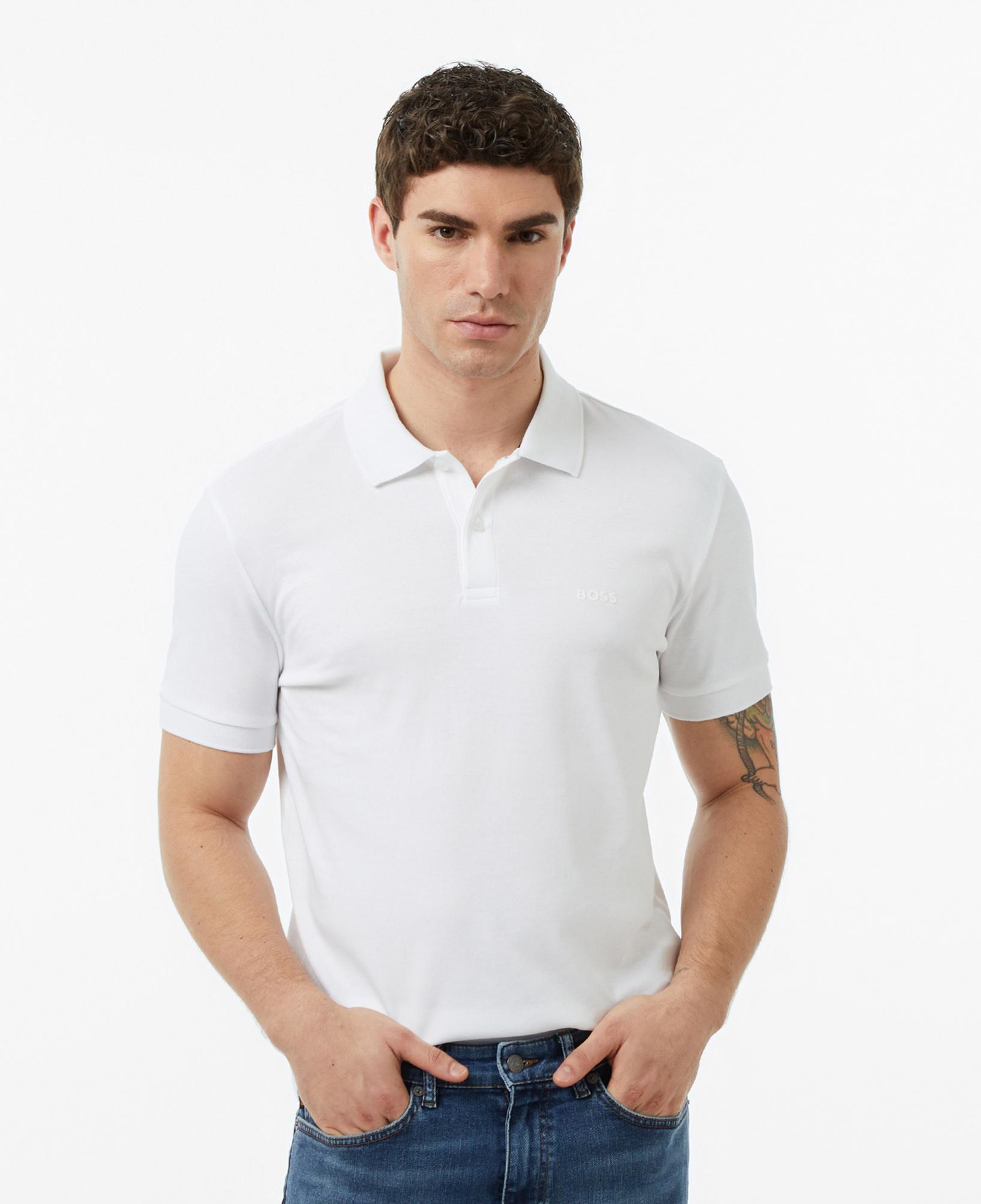 Boss Pio 2 Erkek Beyaz Polo