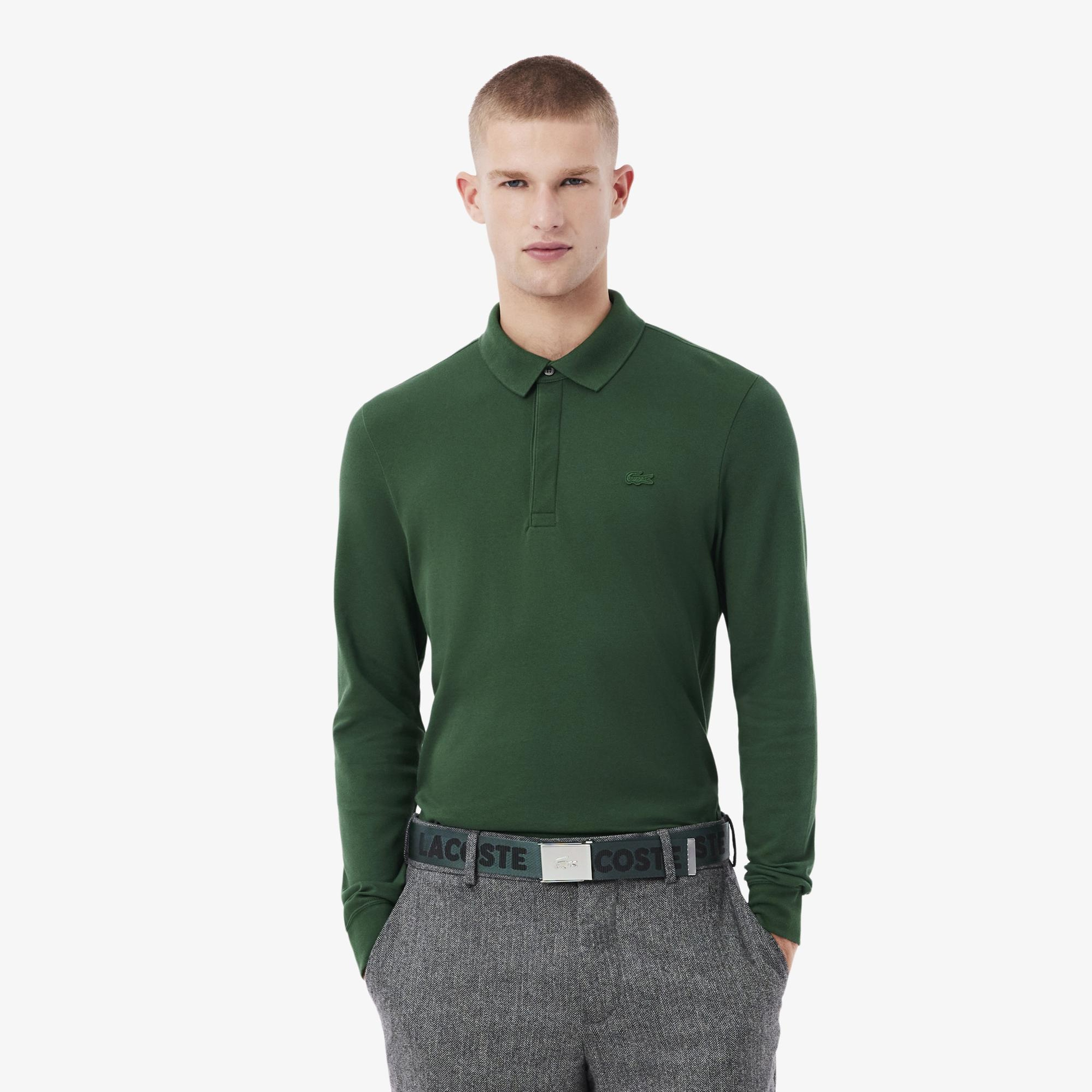 Lacoste Casual Erkek Baskılı Koyu Yeşil Kemer
