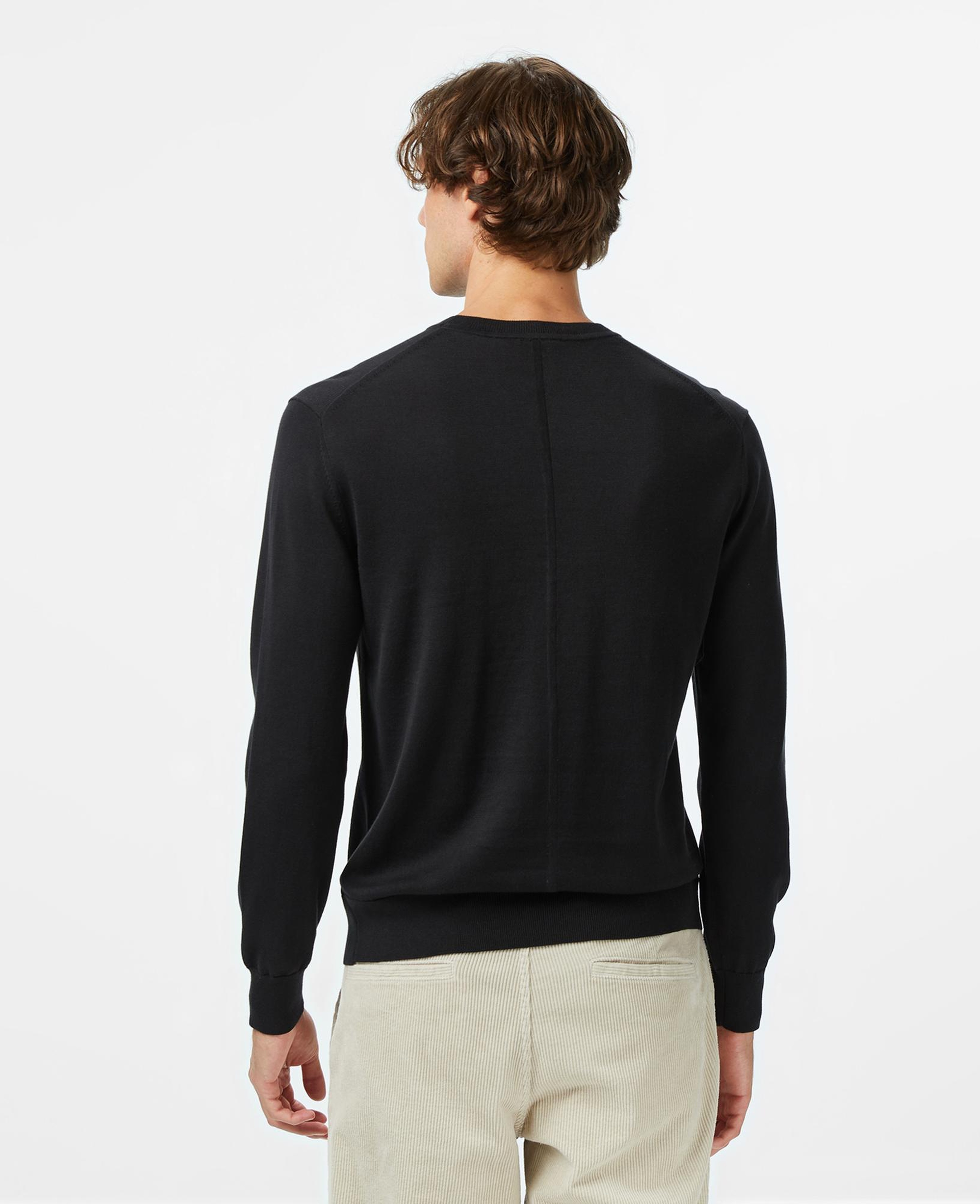 Calvin Klein Supima Cotton Crew Erkek Siyah Triko