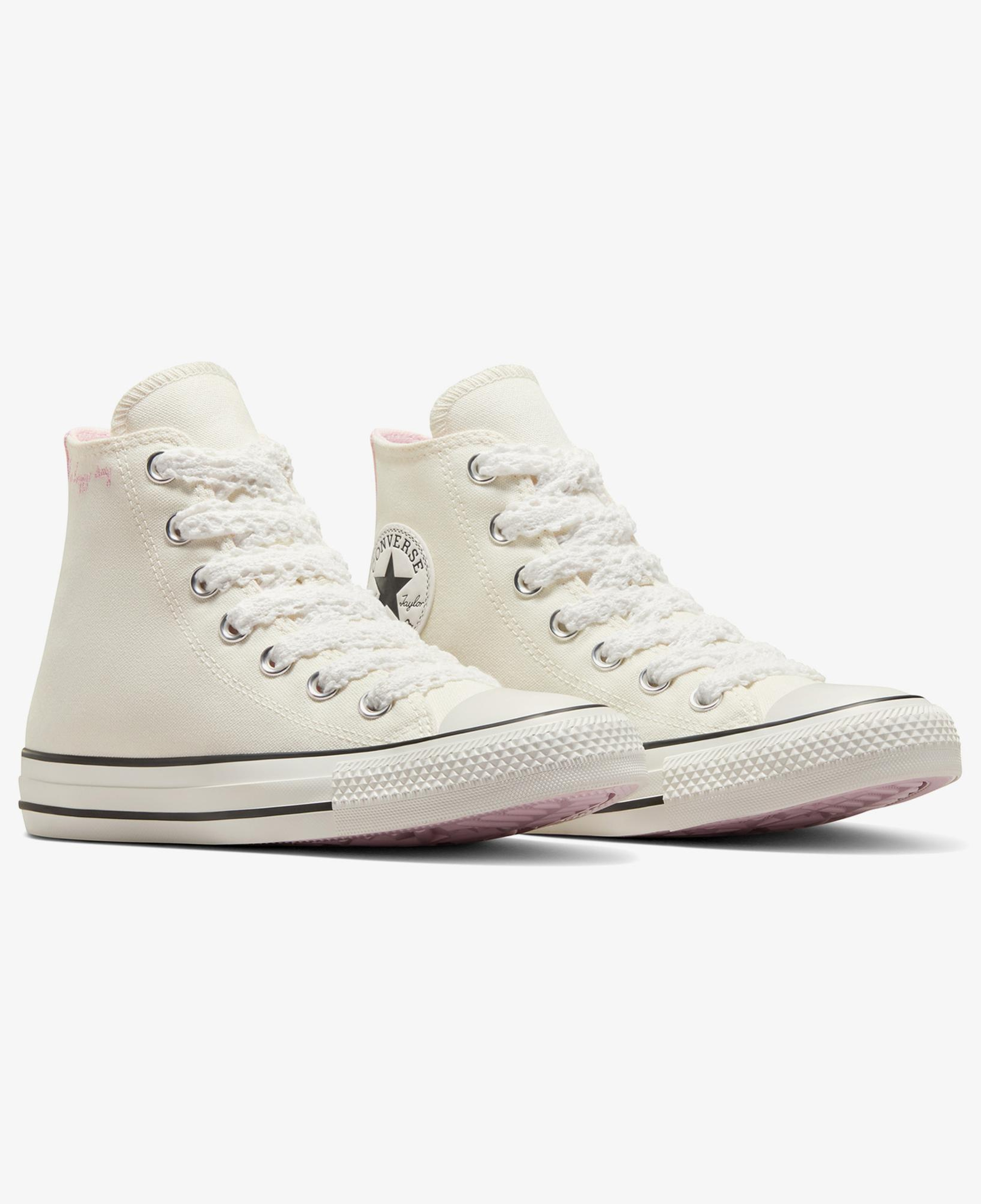 Converse Chuck Taylor All Star Crochet Laces Kadın Krem Sneaker