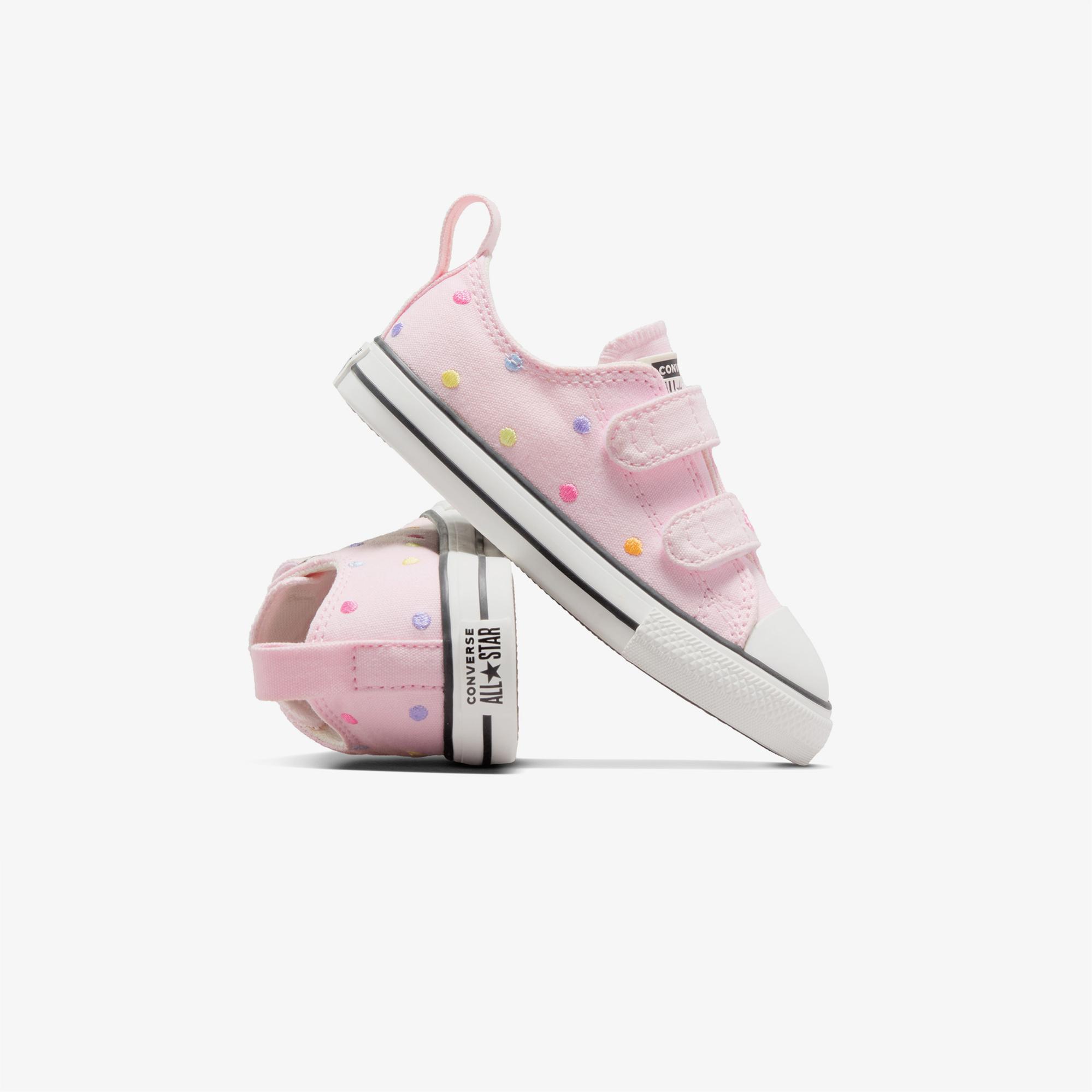 Converse Chuck Taylor All Star 2V Polka Dots Çocuk Pembe Sneaker