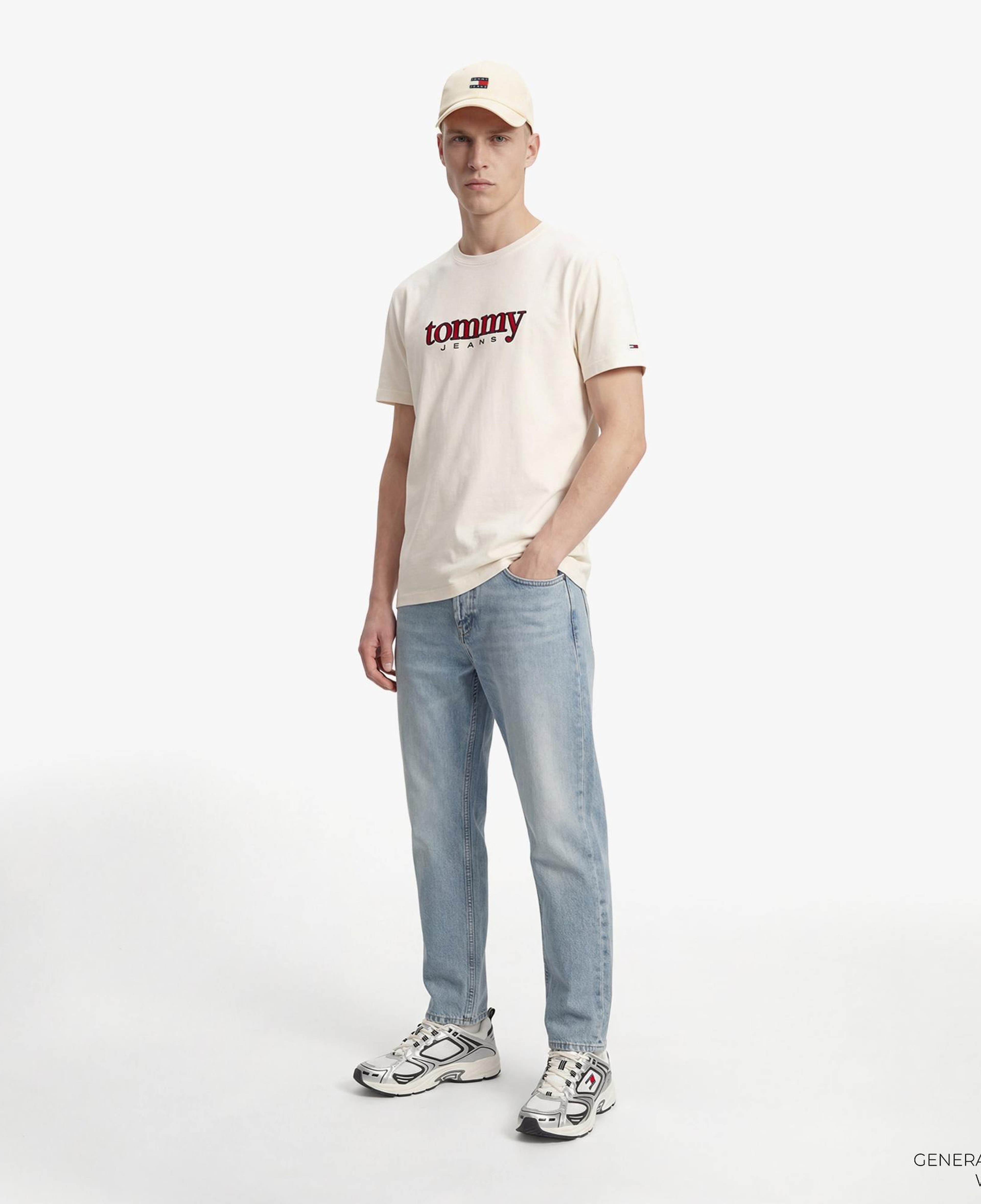 Tommy Hilfiger Dna Graphics Erkek Beyaz T-Shirt
