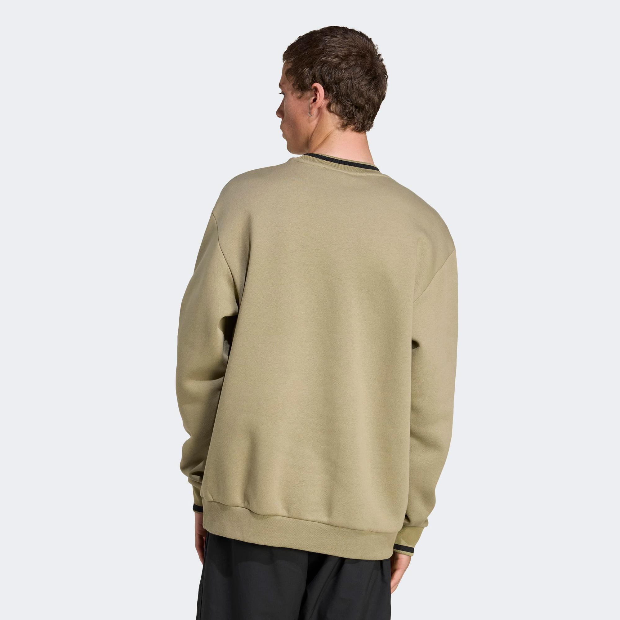 adidas Crewneck Erkek Haki Sweatshirt