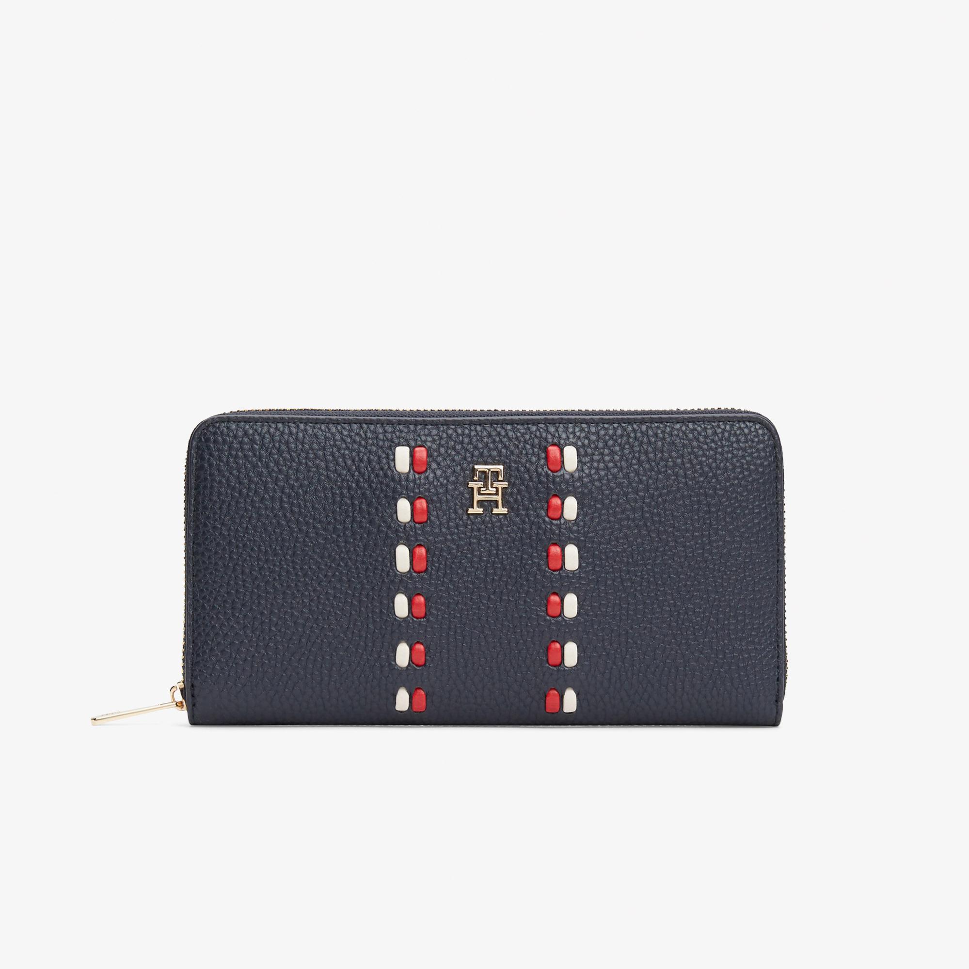 Tommy Hilfiger Icon Corp Kadın Lacivert Cüzdan