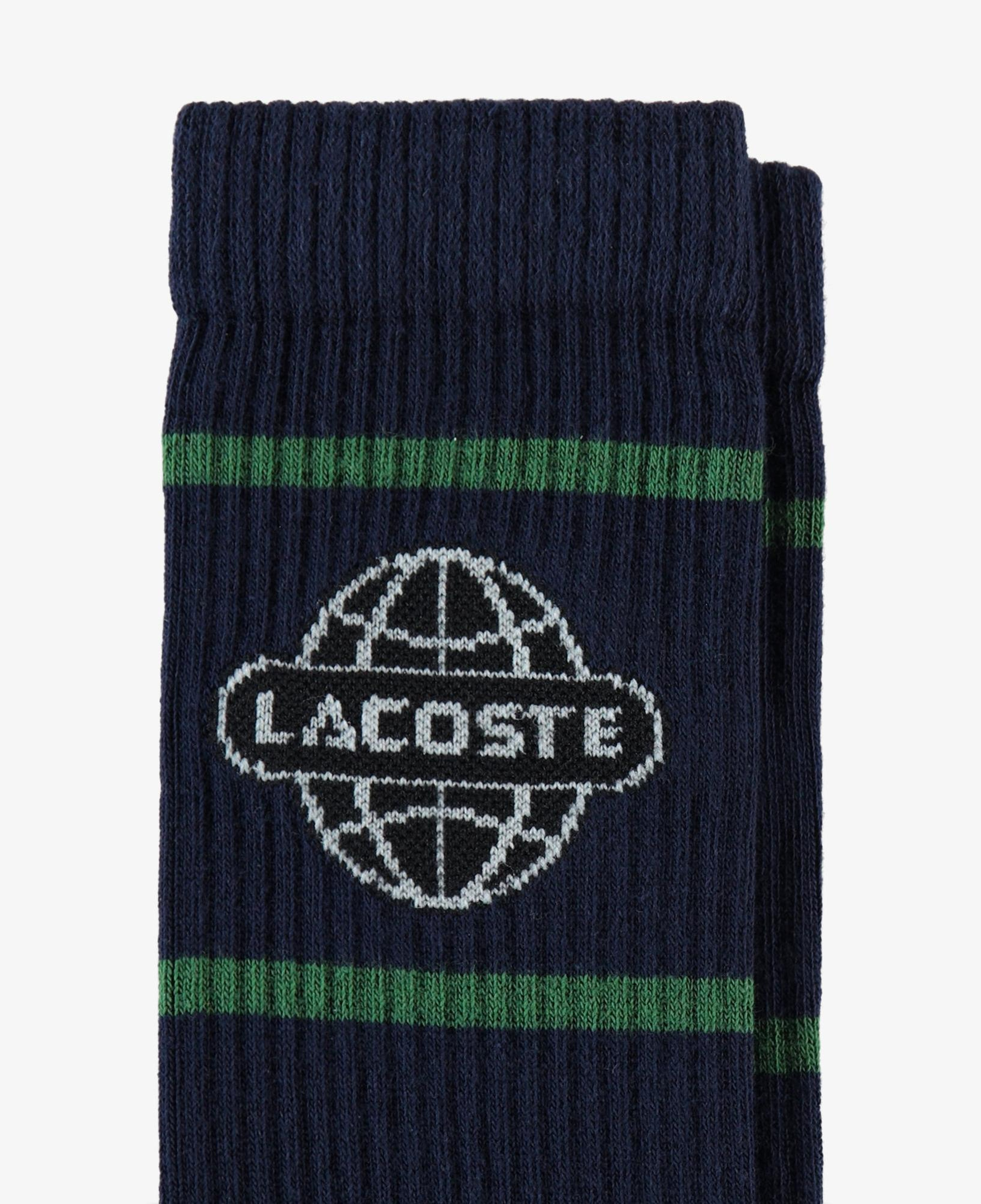 Lacoste Unisex Baskılı Lacivert Çorap