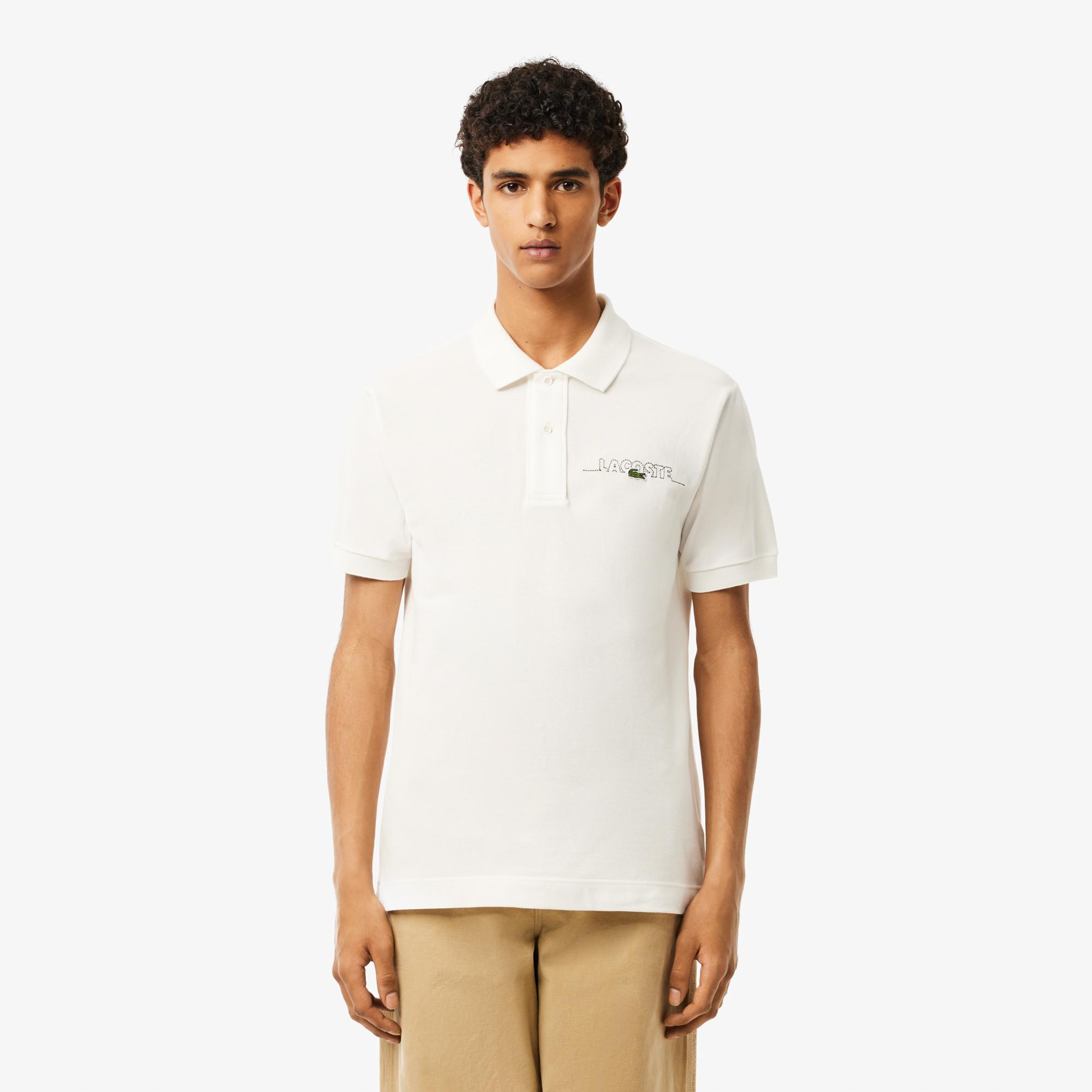 Lacoste Erkek Classic Fit Kısa Kollu Beyaz Polo