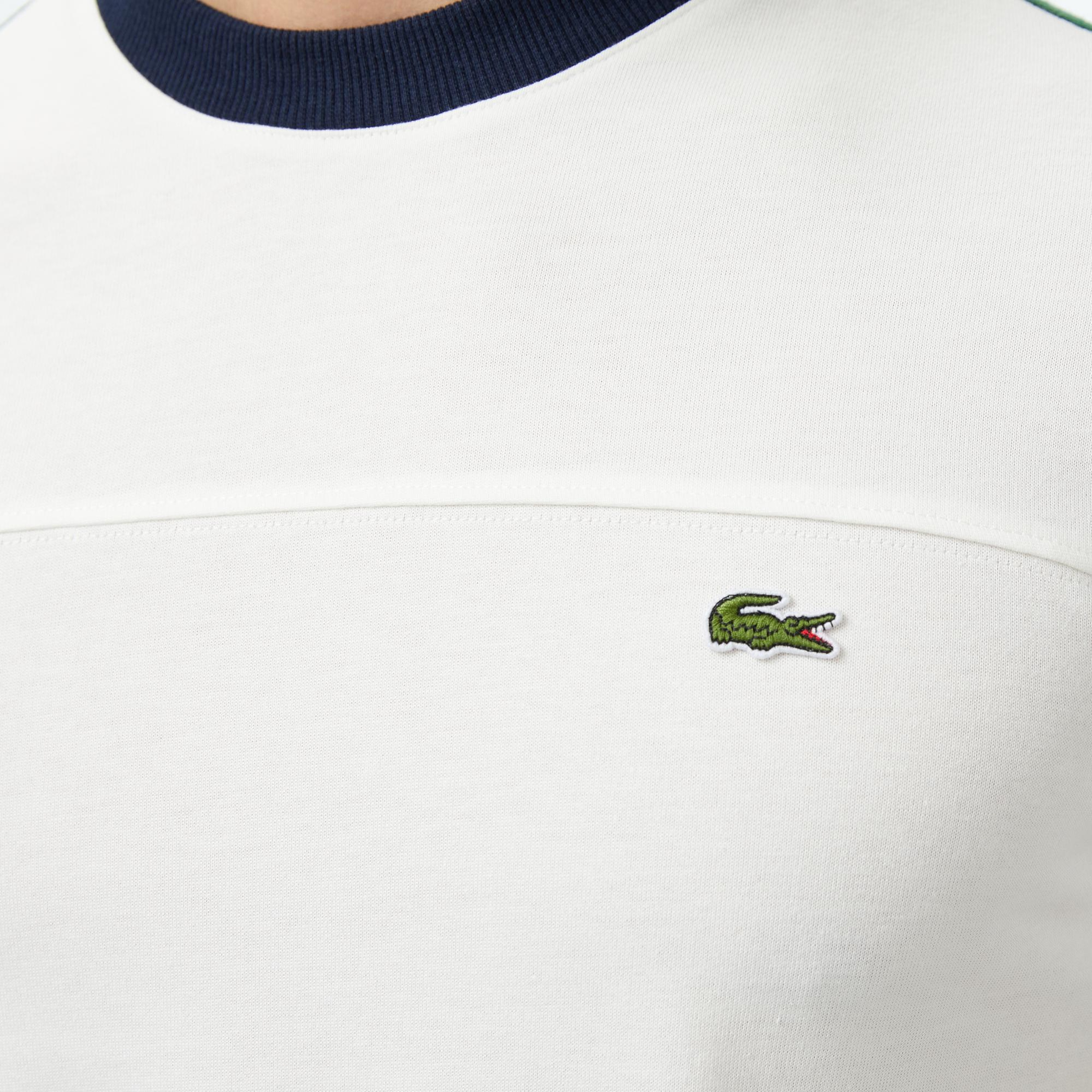 Lacoste Erkek Regular Fit Bisiklet Yaka Beyaz T-Shirt