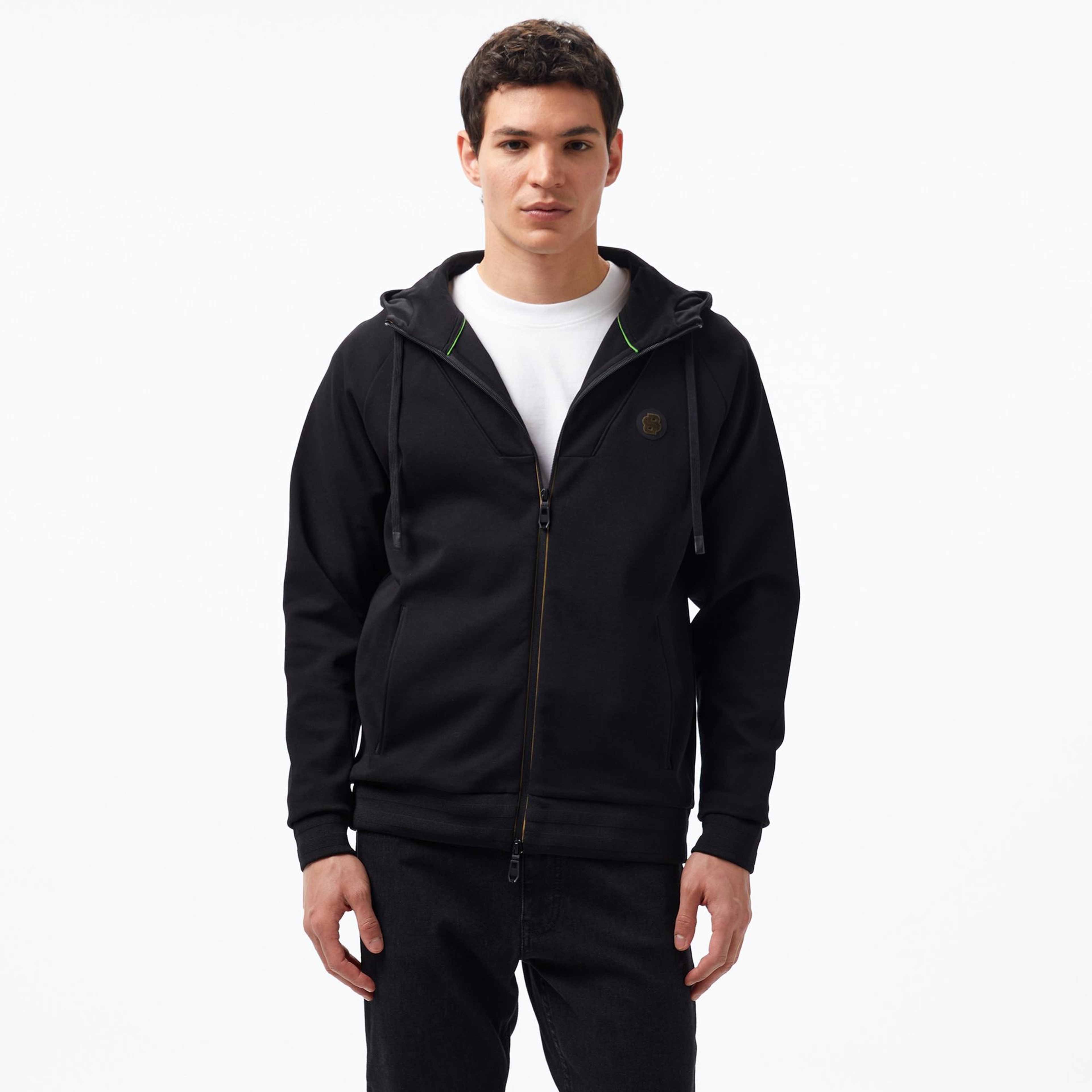 Boss Saggy Erkek Siyah Sweatshirt