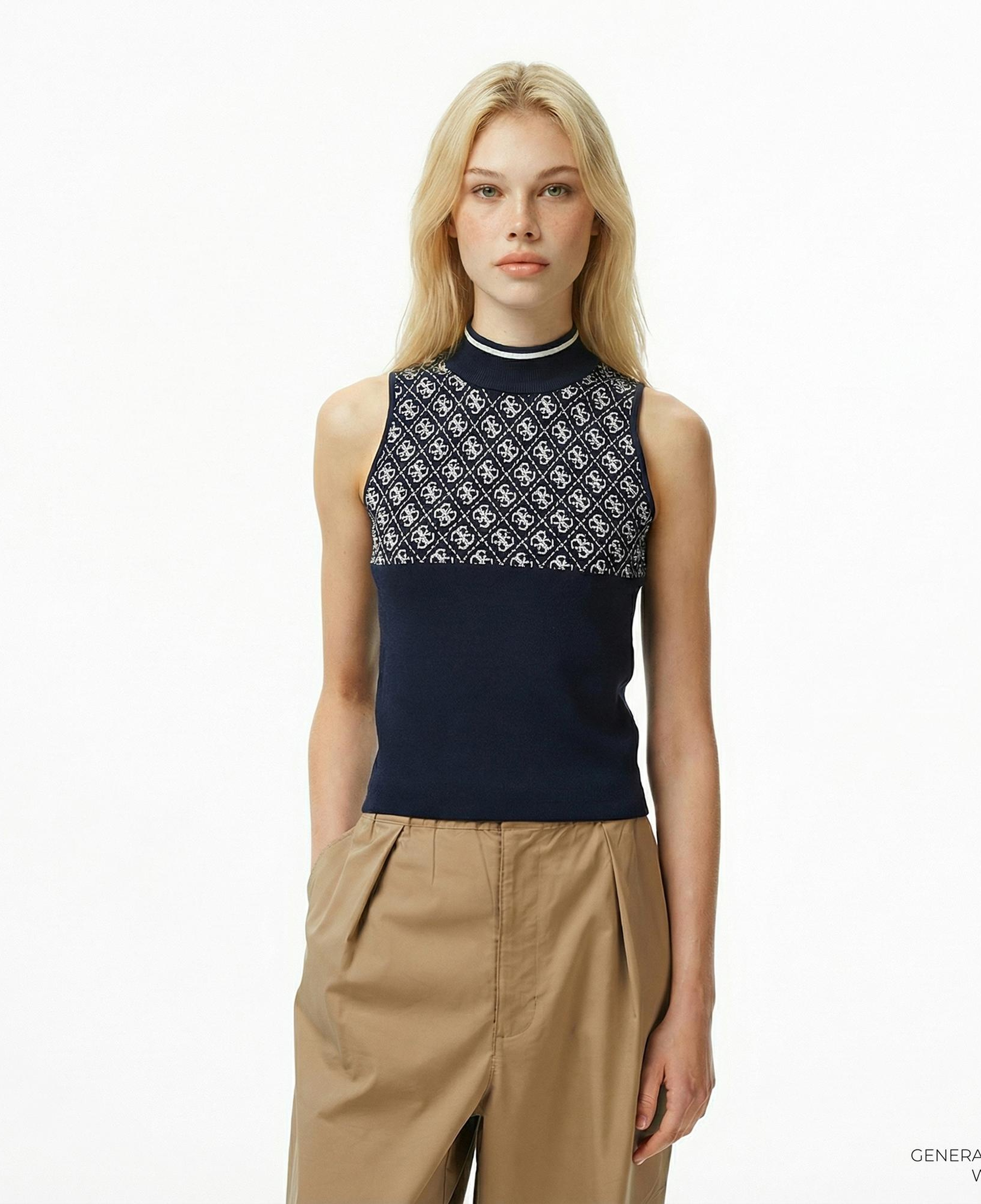 Guess Lise Kadın Lacivert Triko