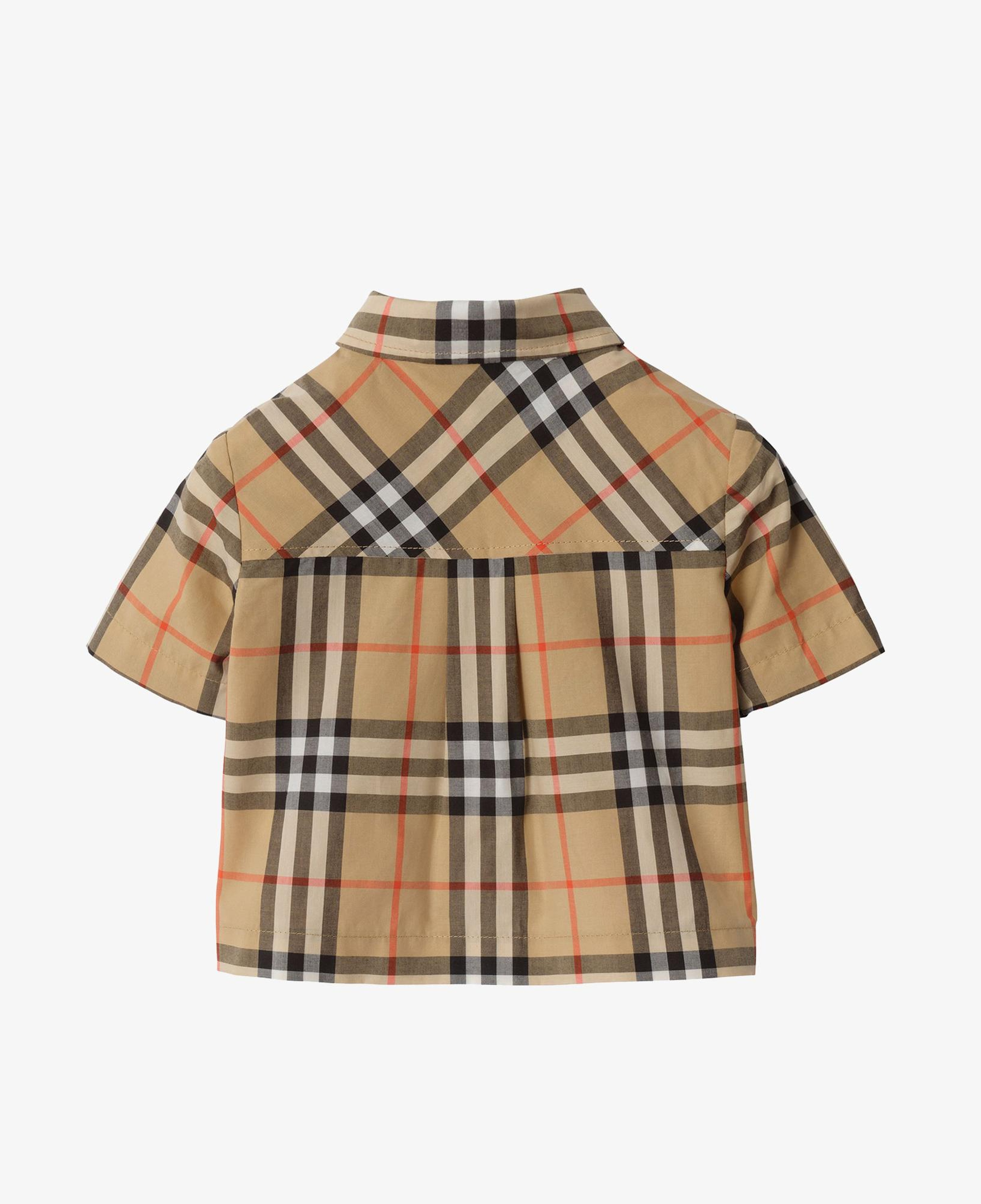 Burberry Check Cotton Çocuk Bej Bebek Seti