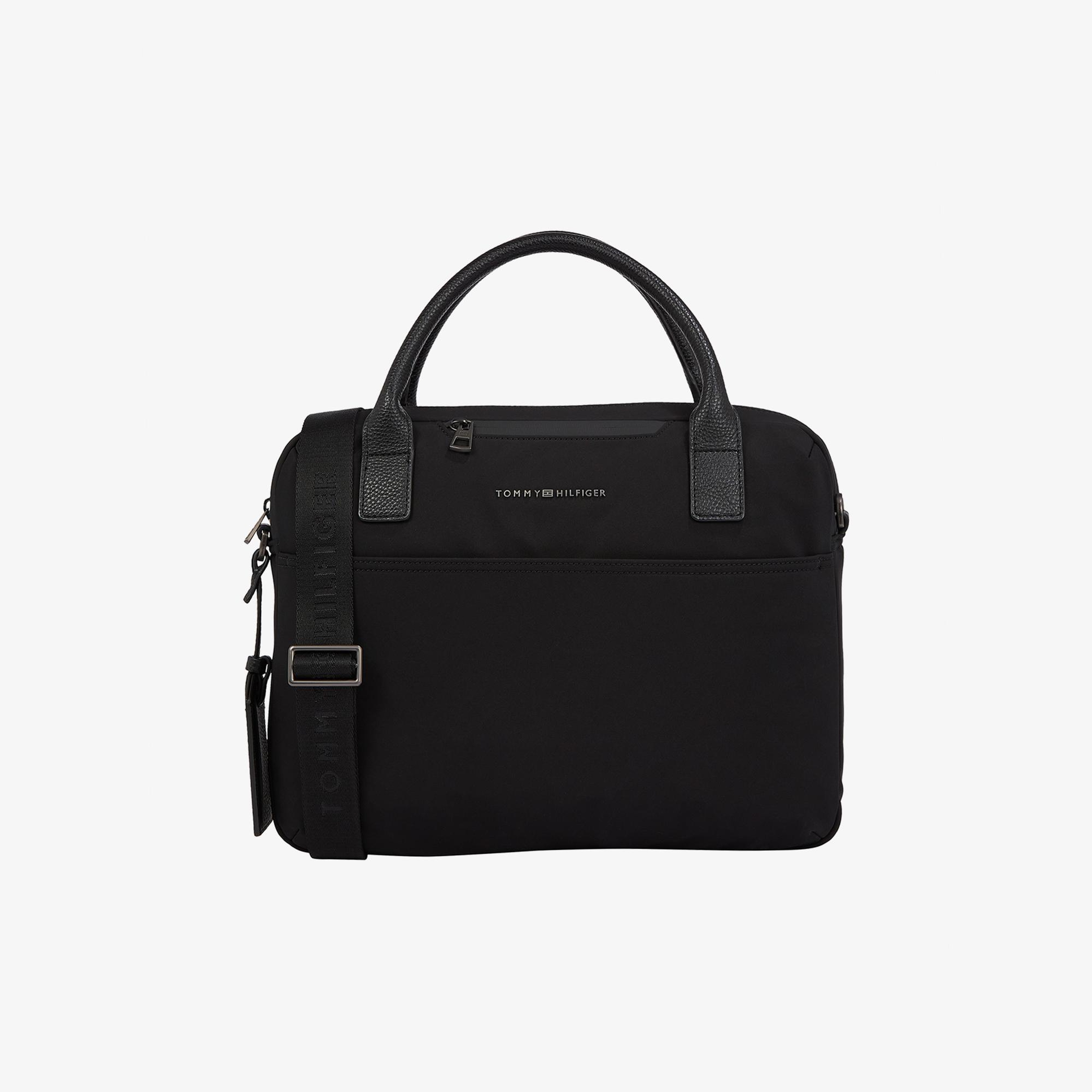 Tommy Hilfiger Nylon Erkek Siyah El Çantası