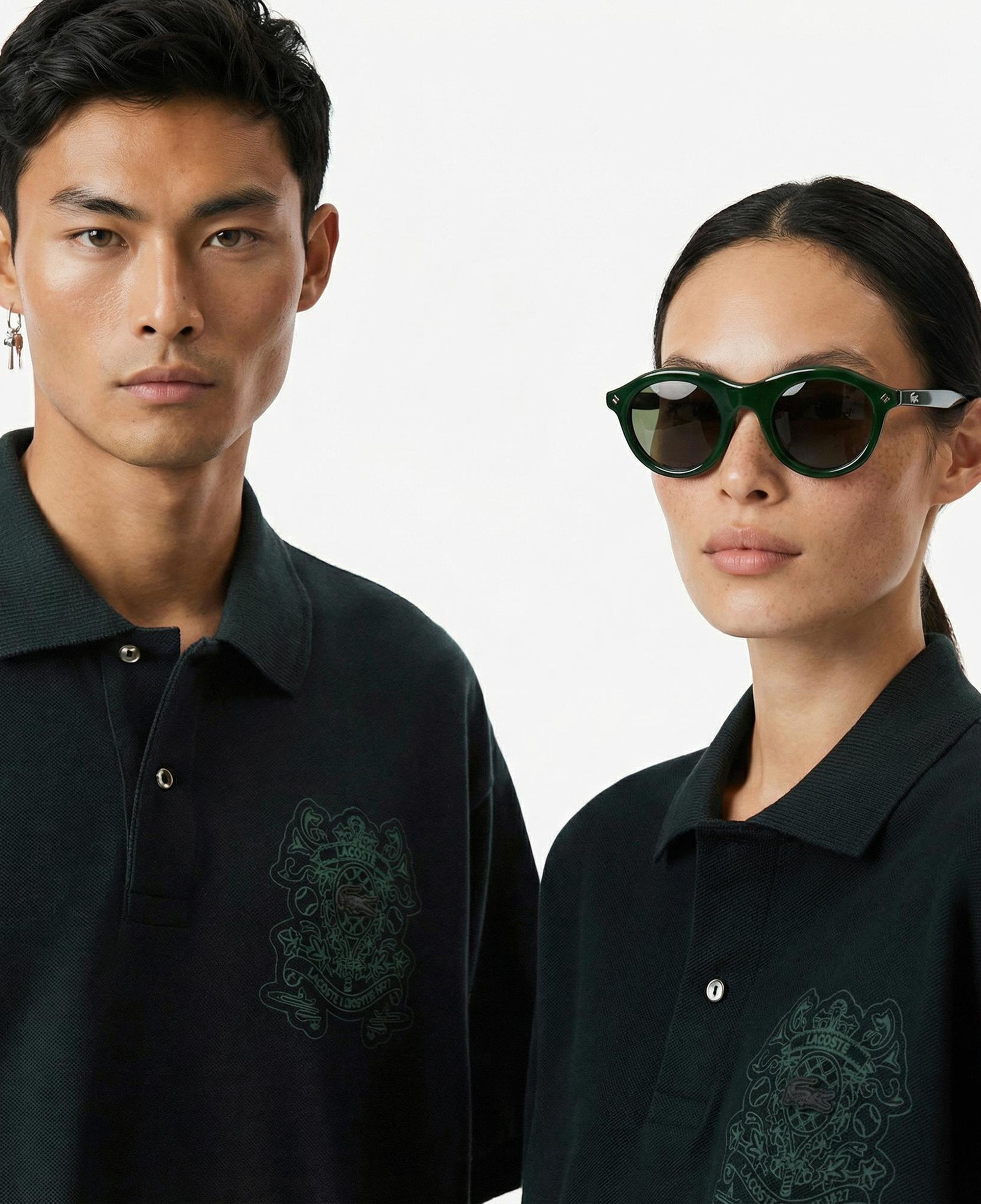 Lacoste Runway Unisex Loose Fit Koyu Yeşil Polo