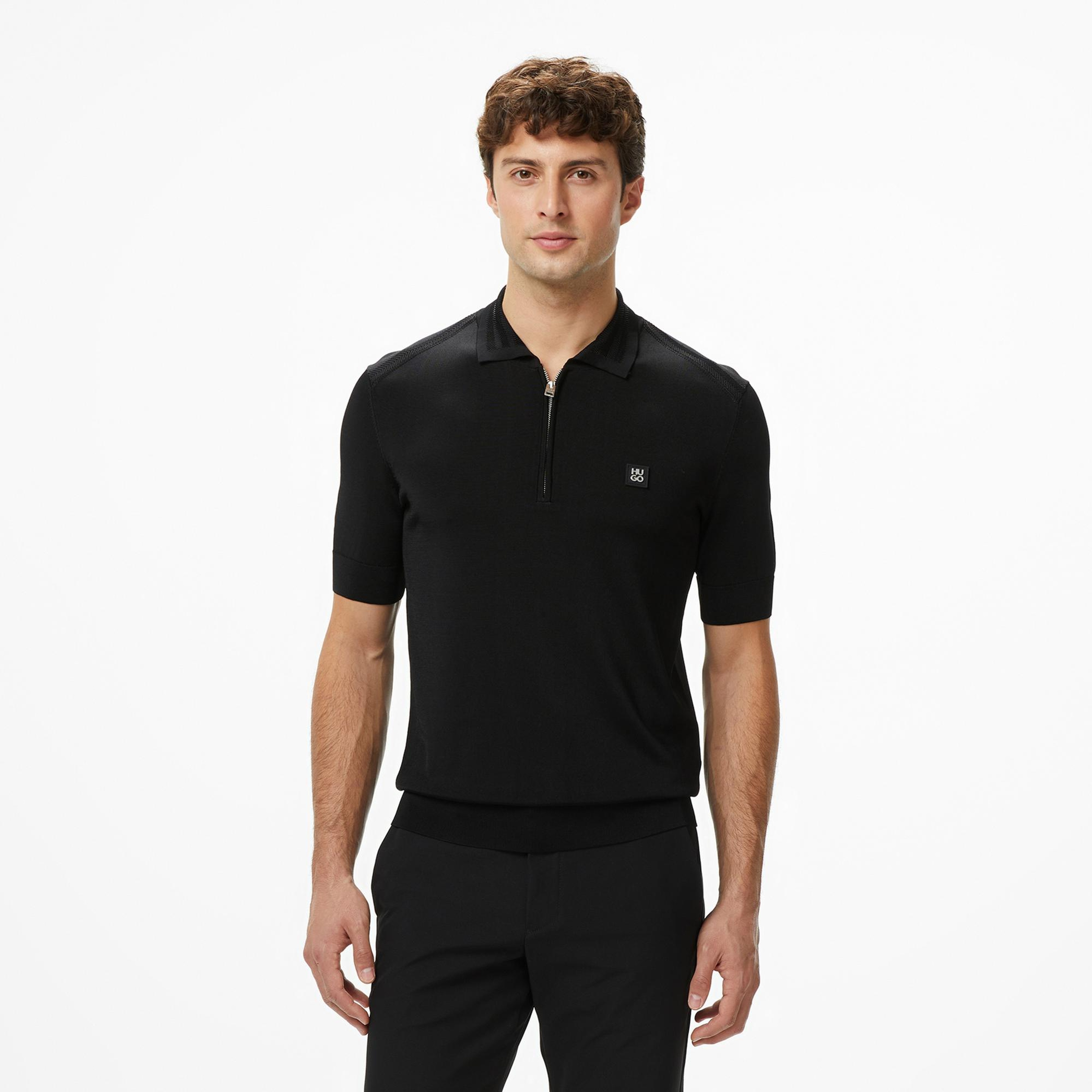 Hugo Sayfong Erkek Siyah Triko