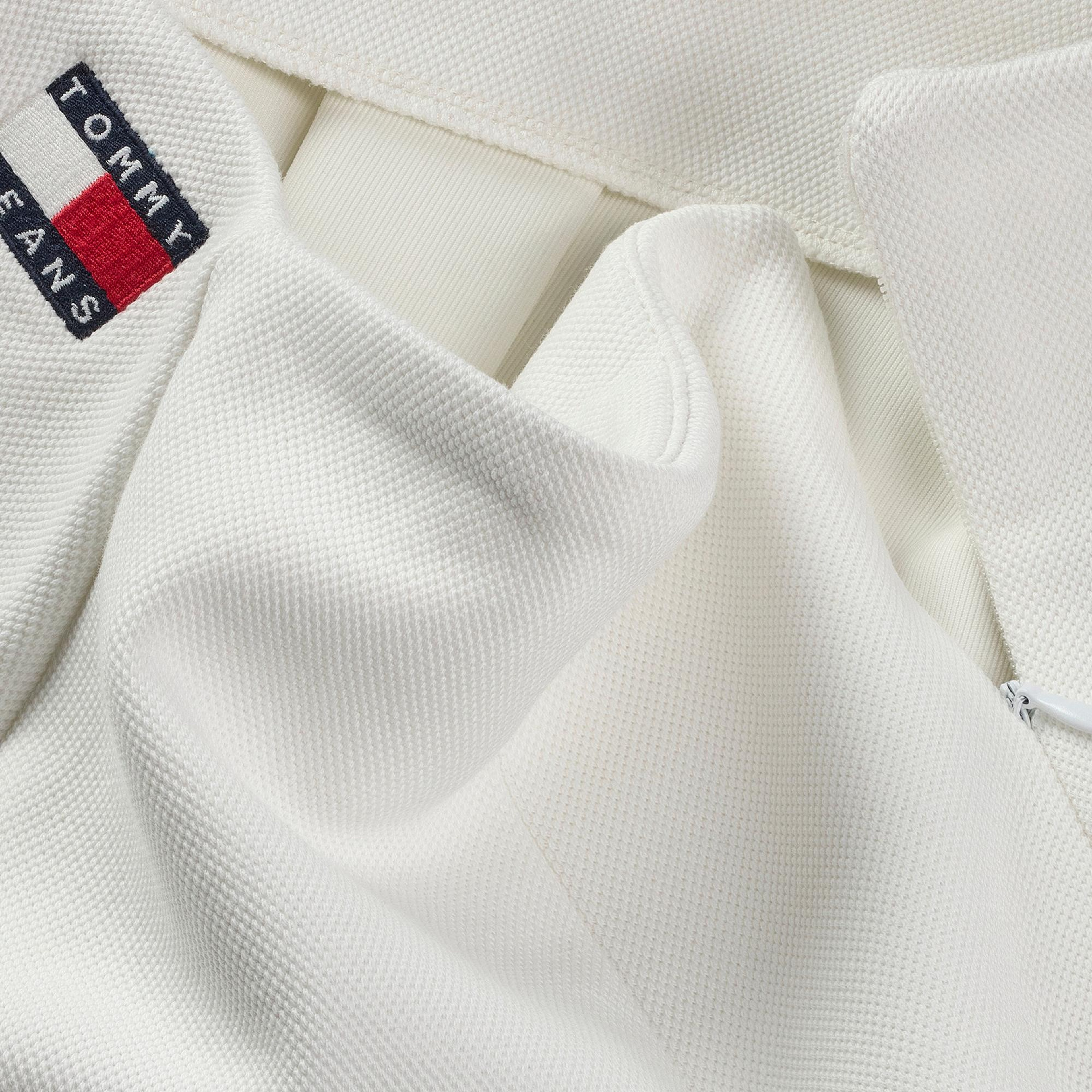 Tommy Jeans Pique Badge F&F Ext Kadın Beyaz Etek