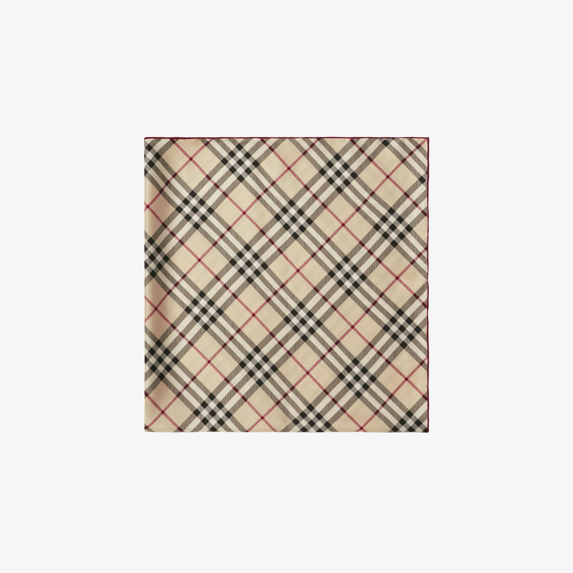 Burberry Check İpek Krem Rengi Kadın Krem Rengi Atkı