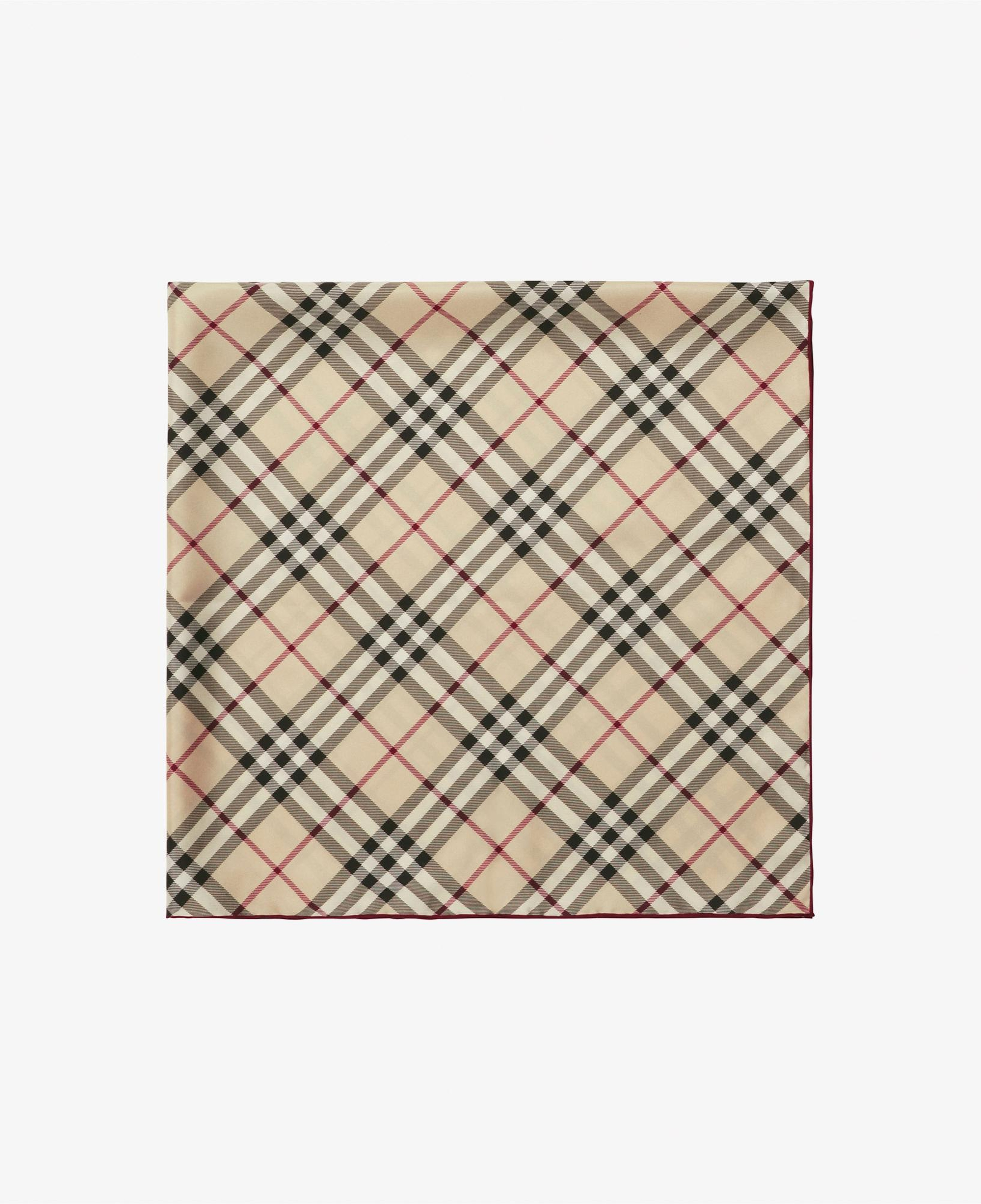 Burberry Check İpek Krem Rengi Kadın Krem Rengi Atkı