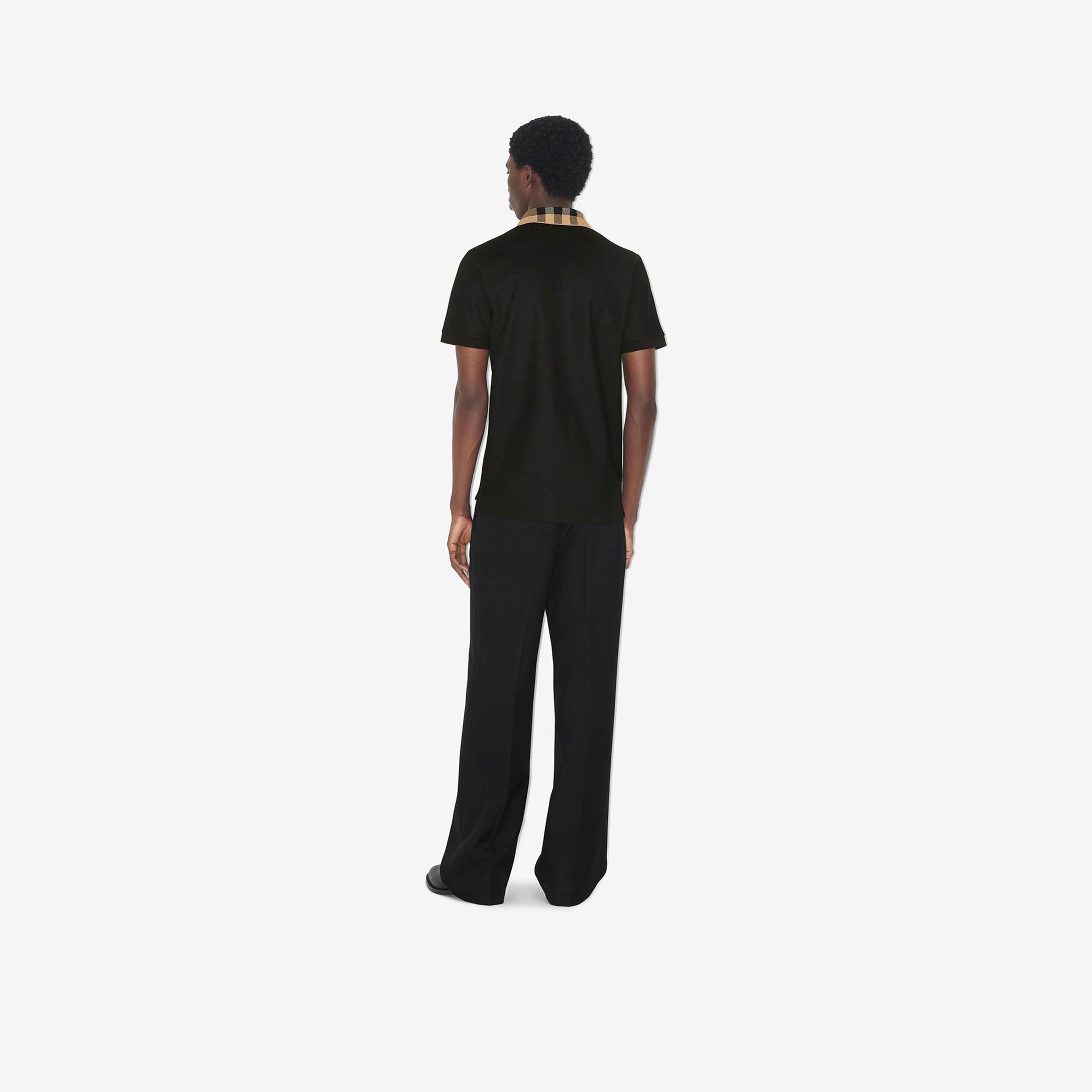 Burberry Pamuklu Erkek Siyah Polo