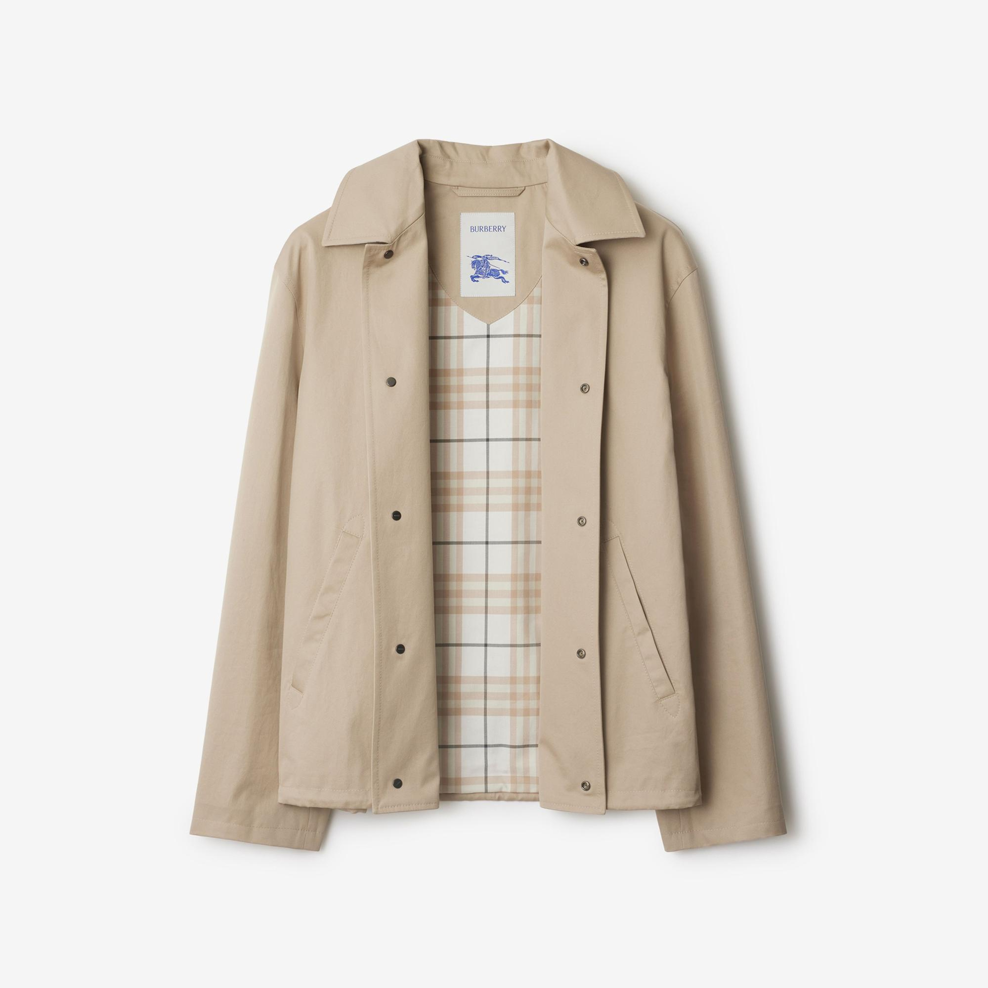 Burberry Tec Gabardine Erkek Krem Mont