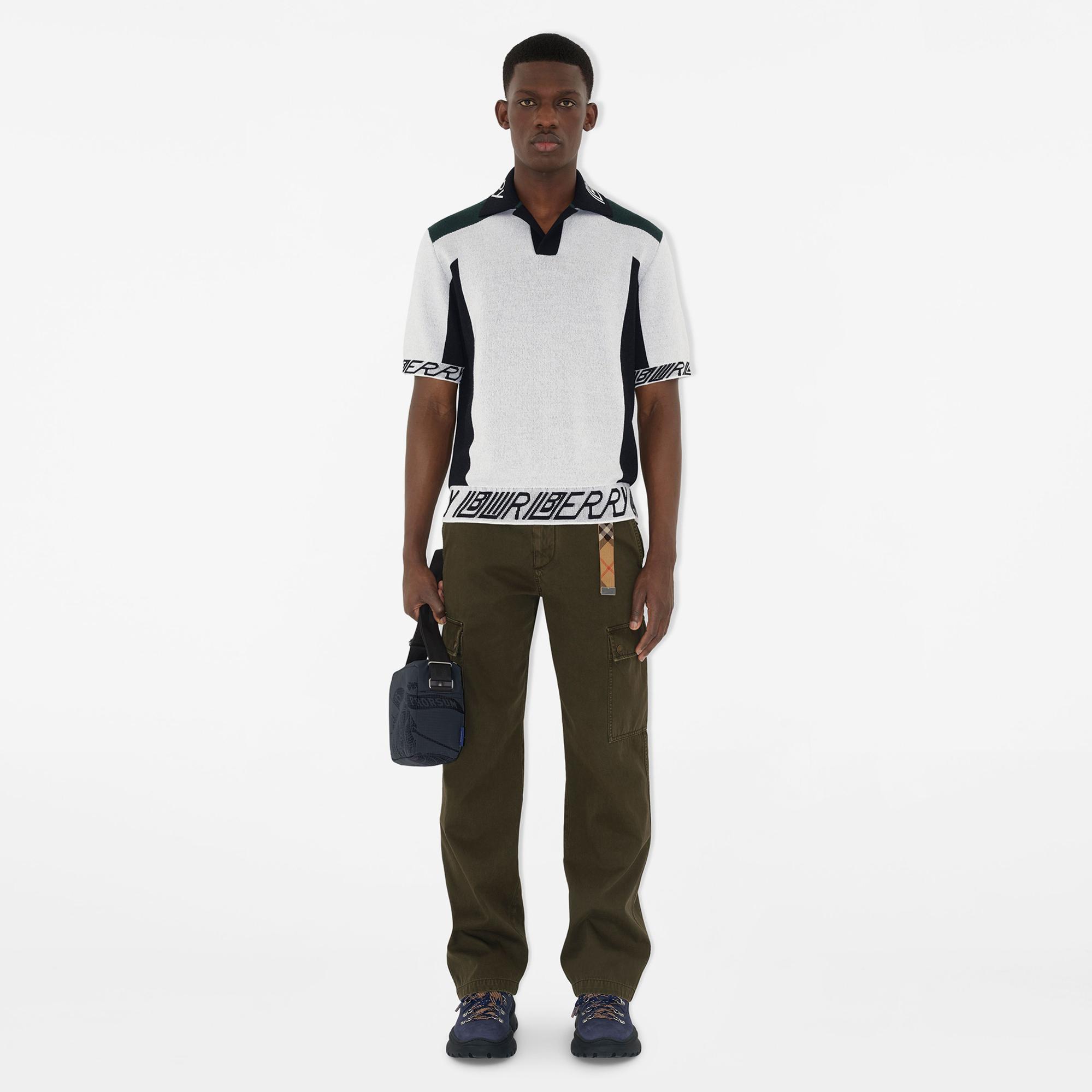 Burberry Erkek Beyaz Polo