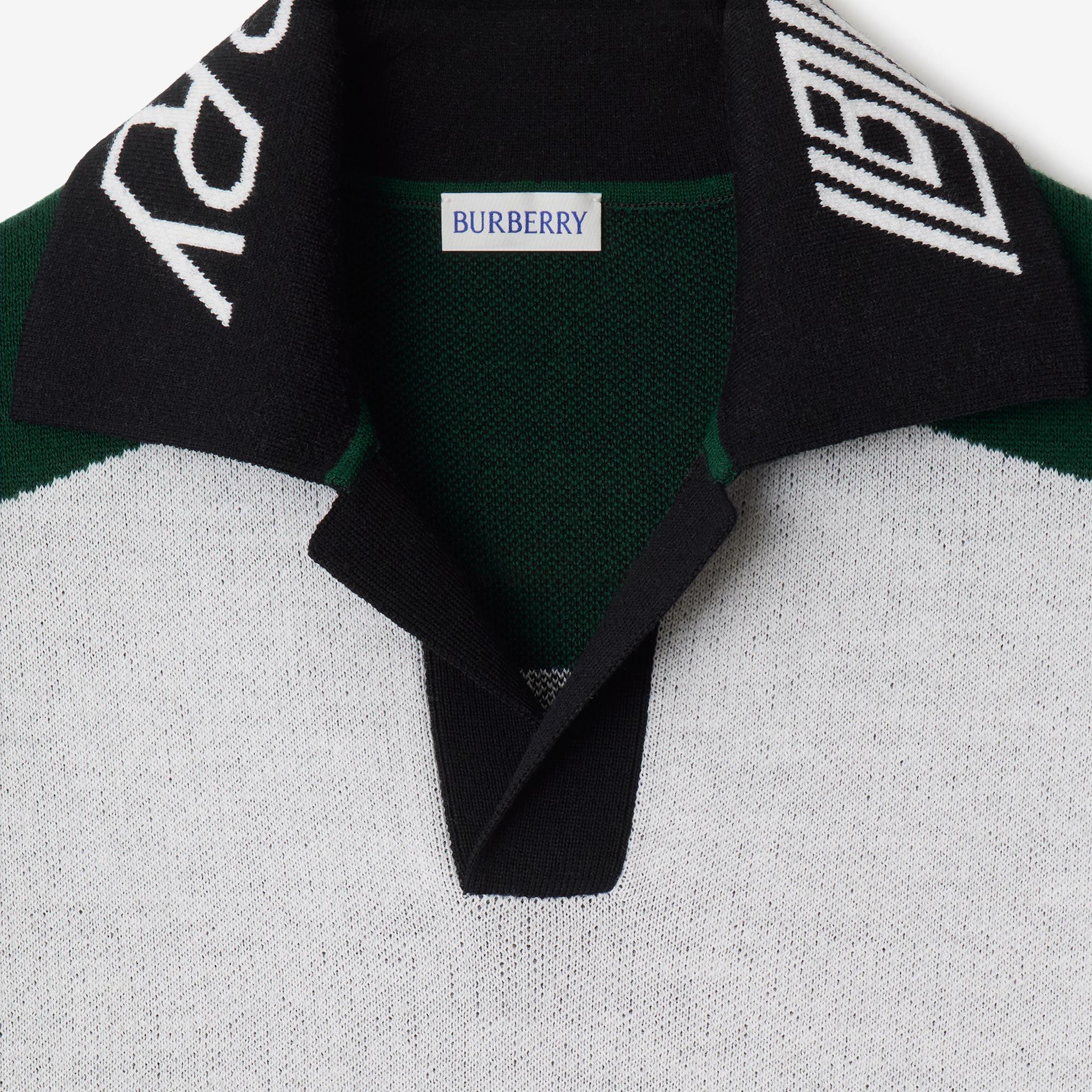 Burberry Erkek Beyaz Polo