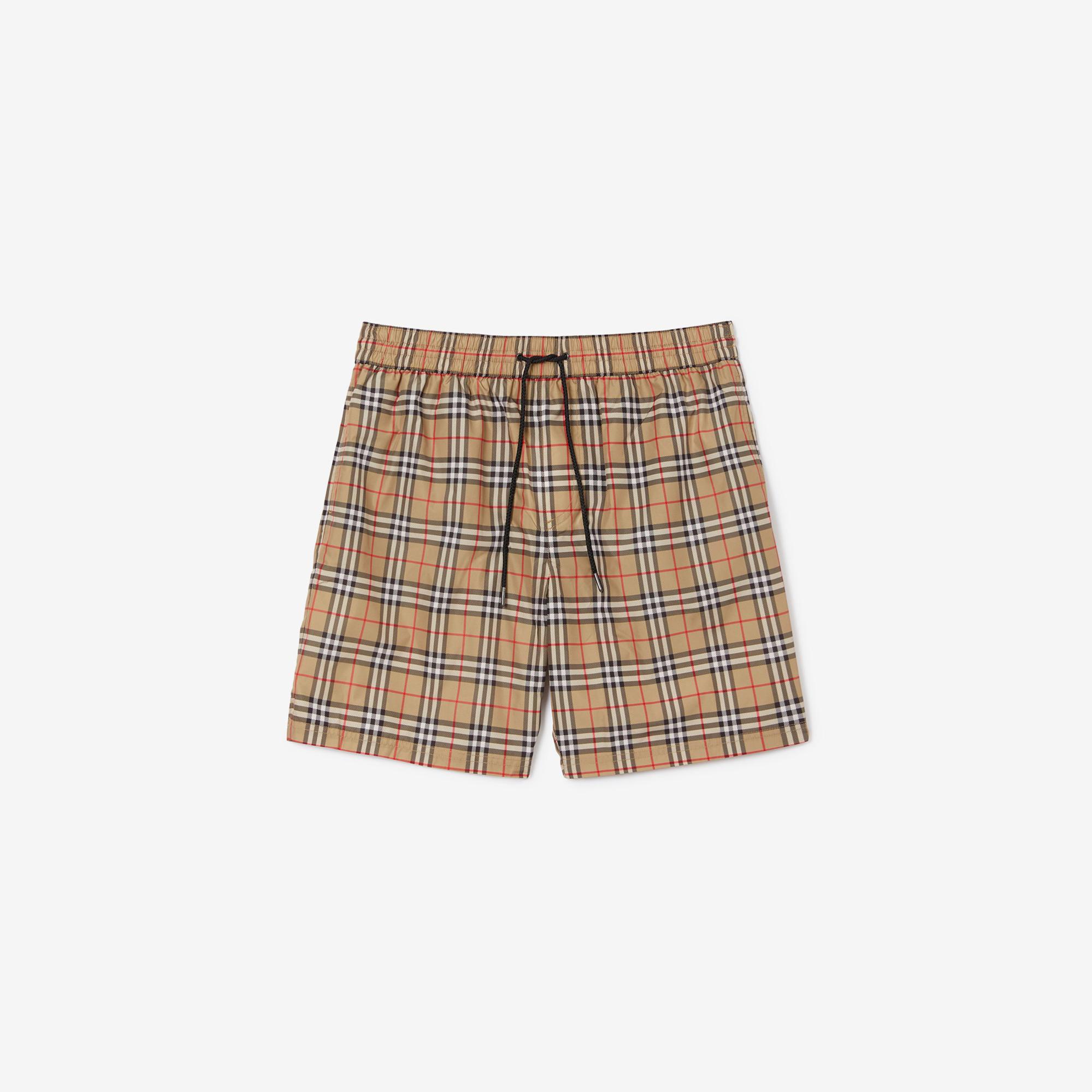 Burberry Guildes Erkek Bej Deniz Şortu