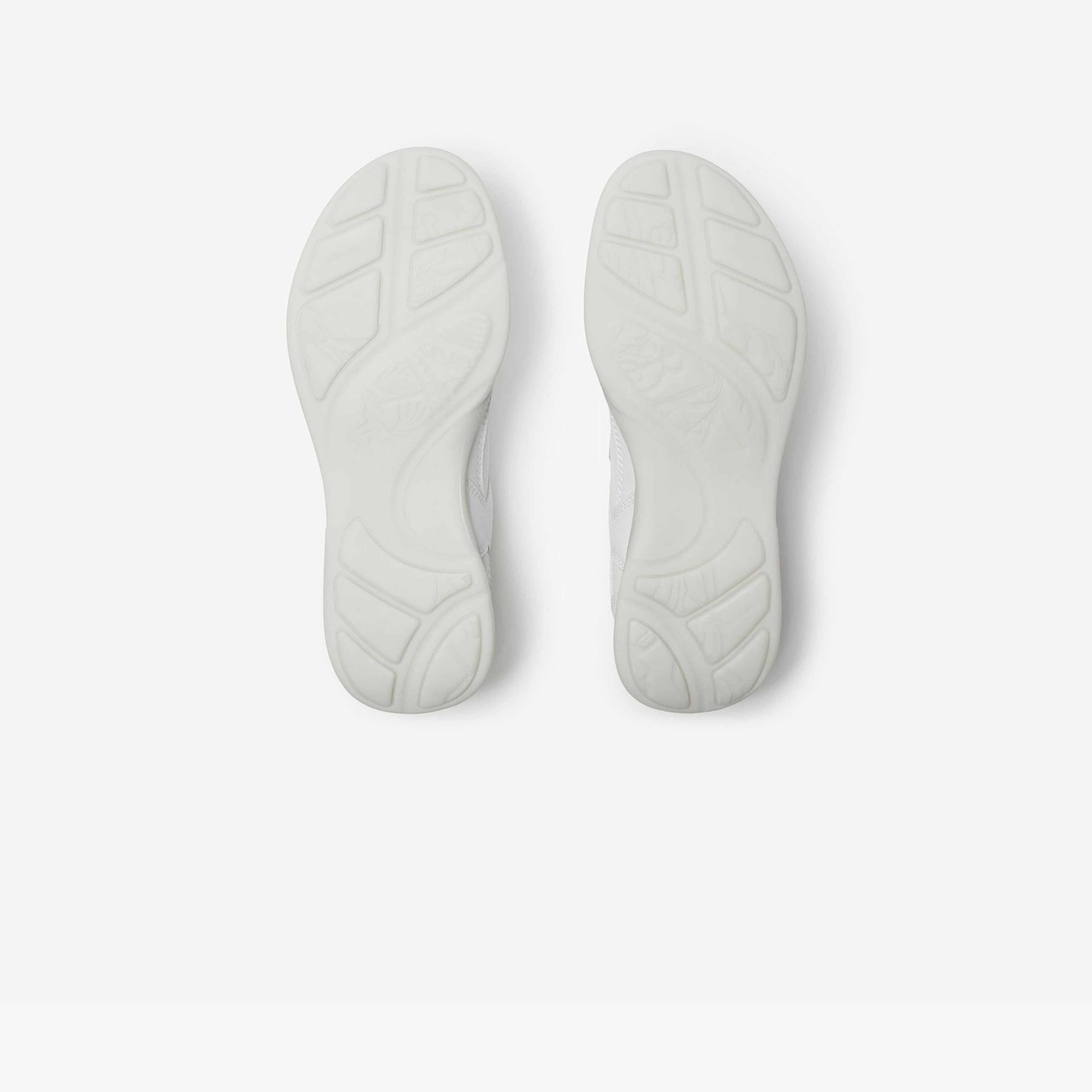 Burberry Leather Matrix Kadın Beyaz Sneaker