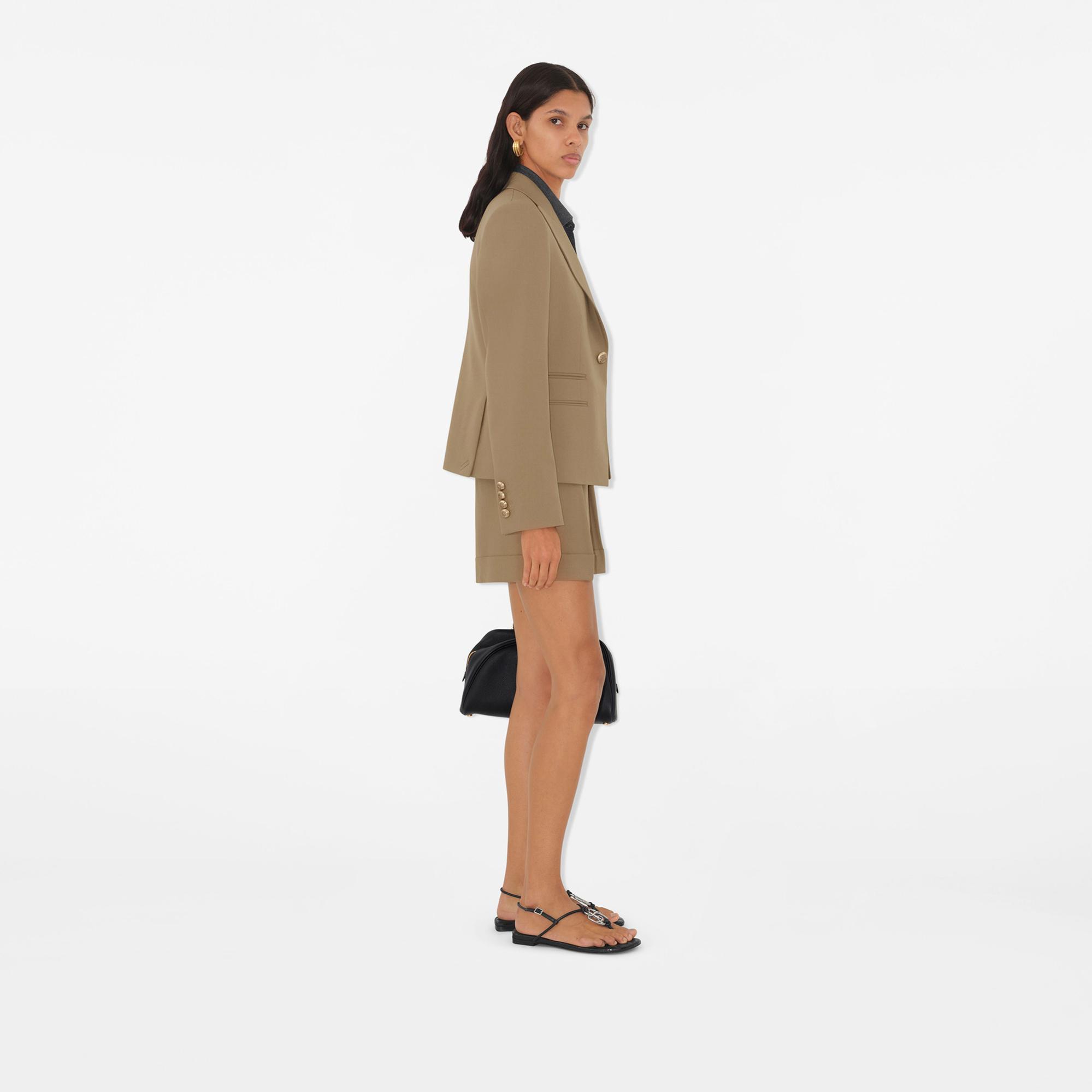 Burberry Wool Tailored Kadın Bej Ceket