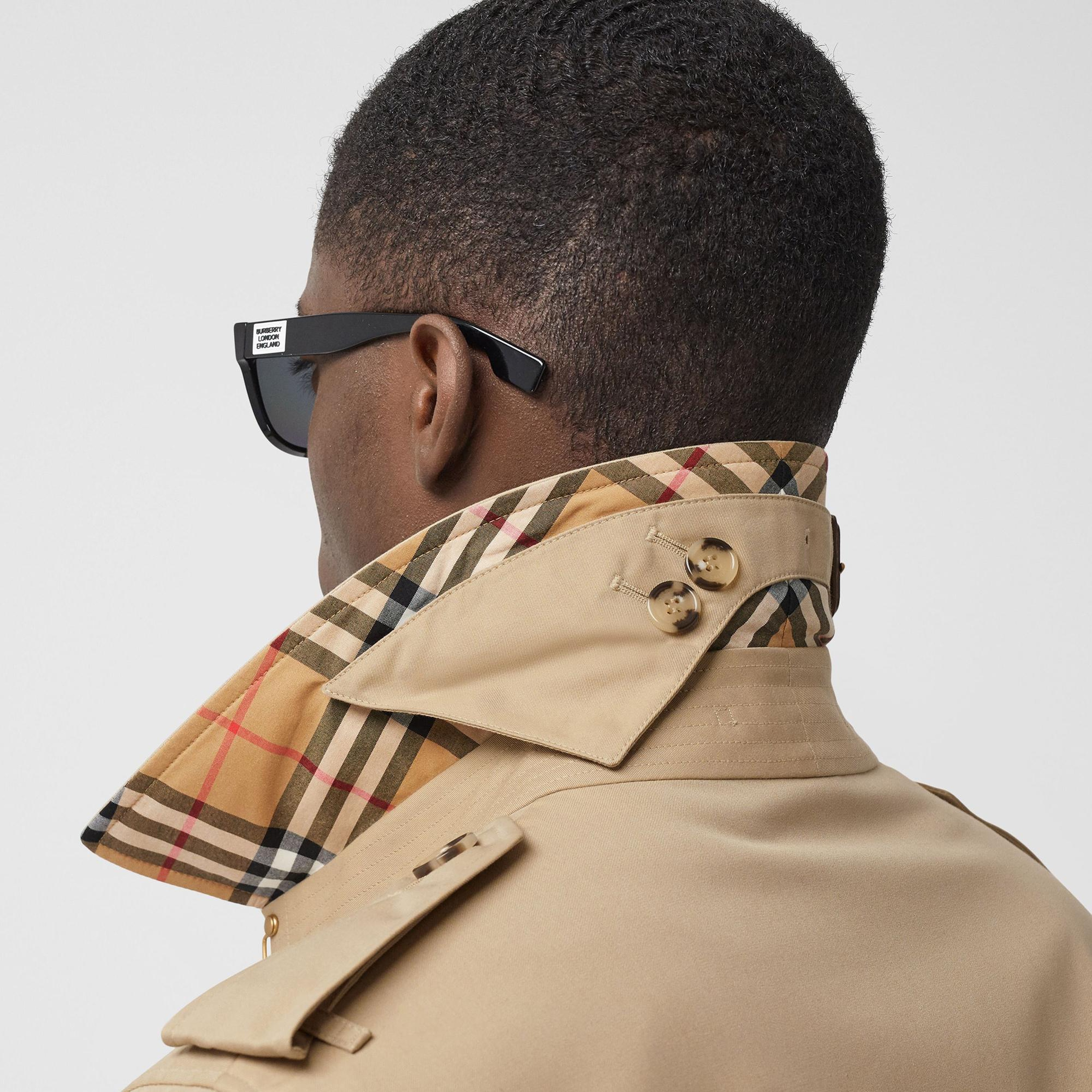 Burberry The Long Chelsea Heritage Erkek Bej Trençkot