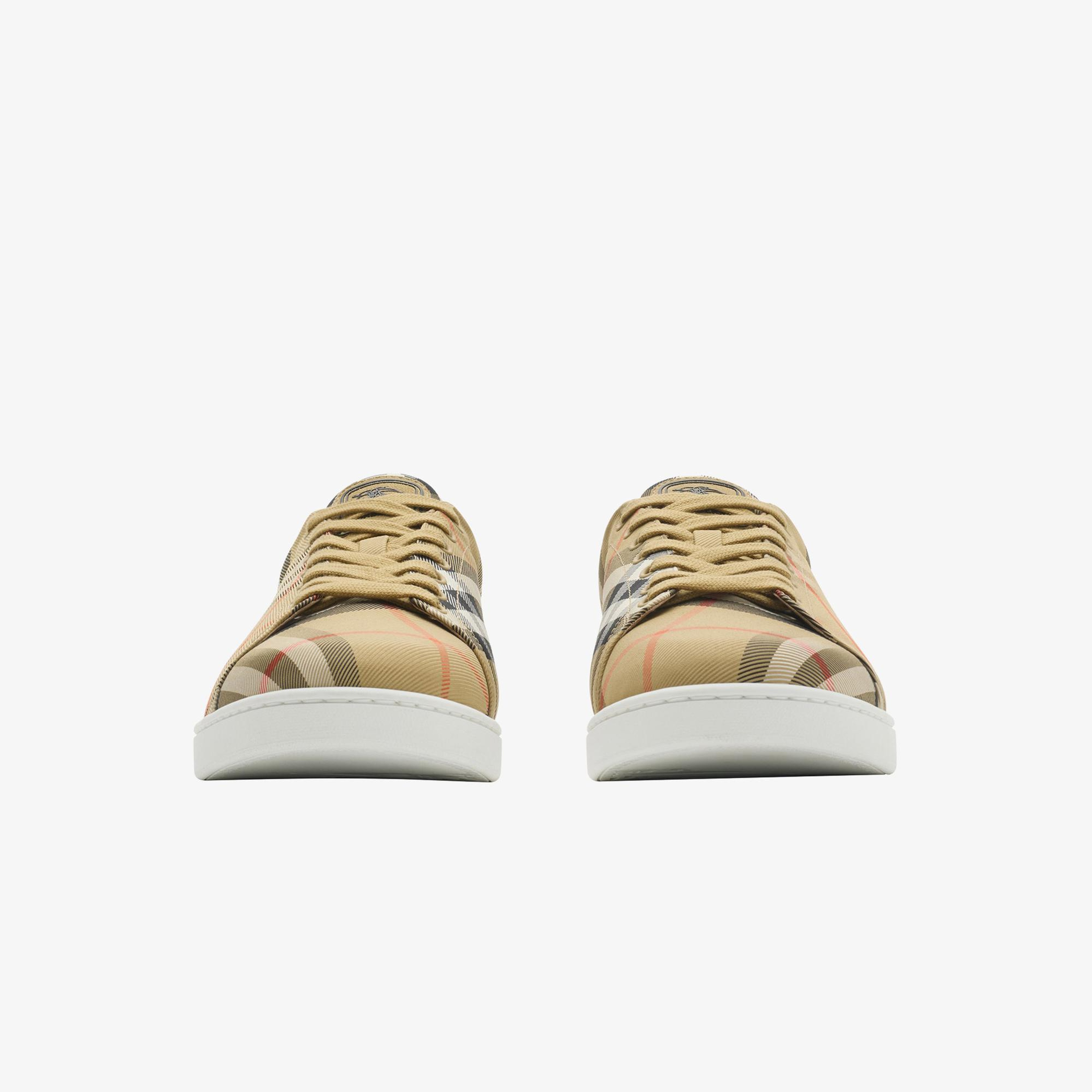 Burberry Set Check Erkek Bej Sneaker