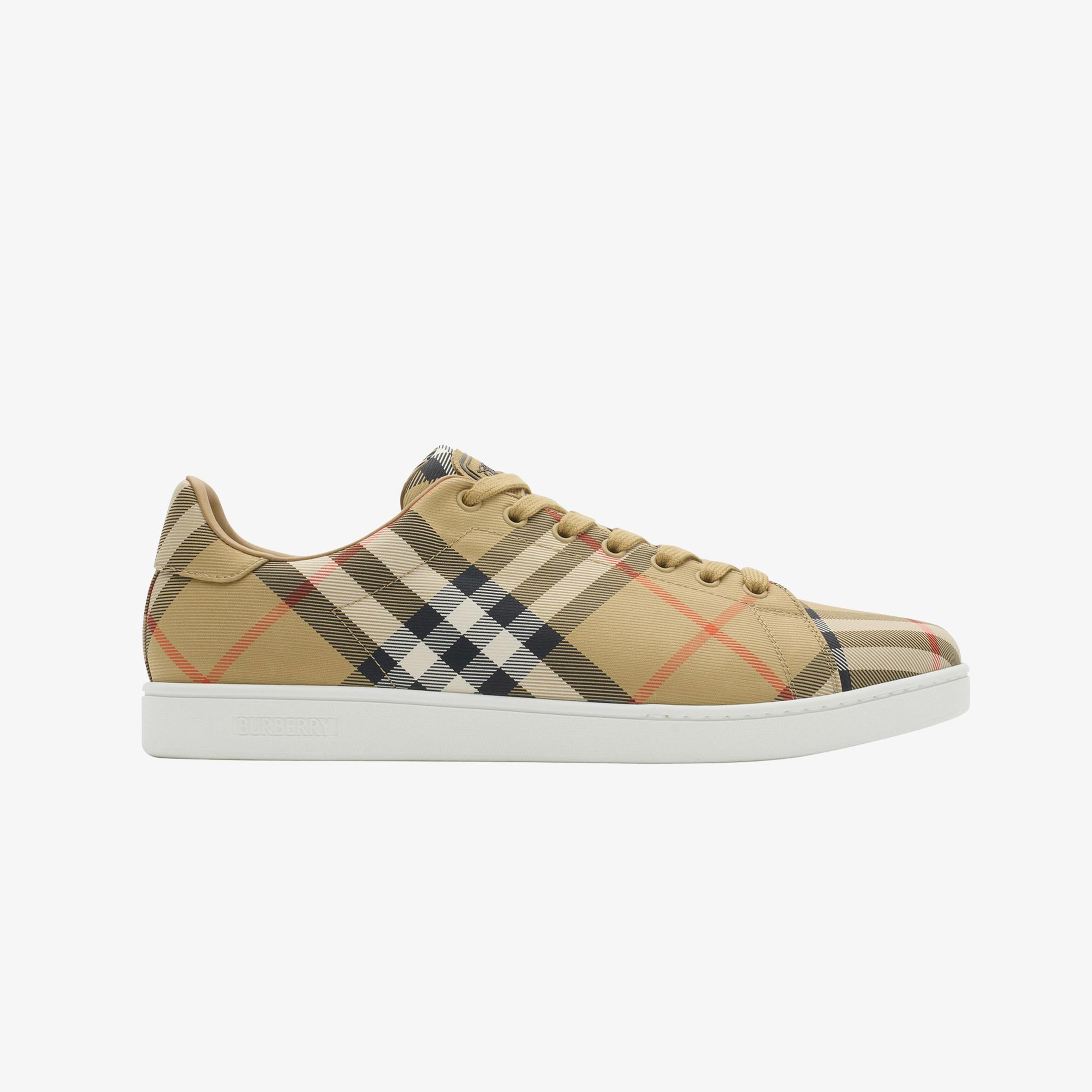 Burberry Set Check Erkek Bej Sneaker