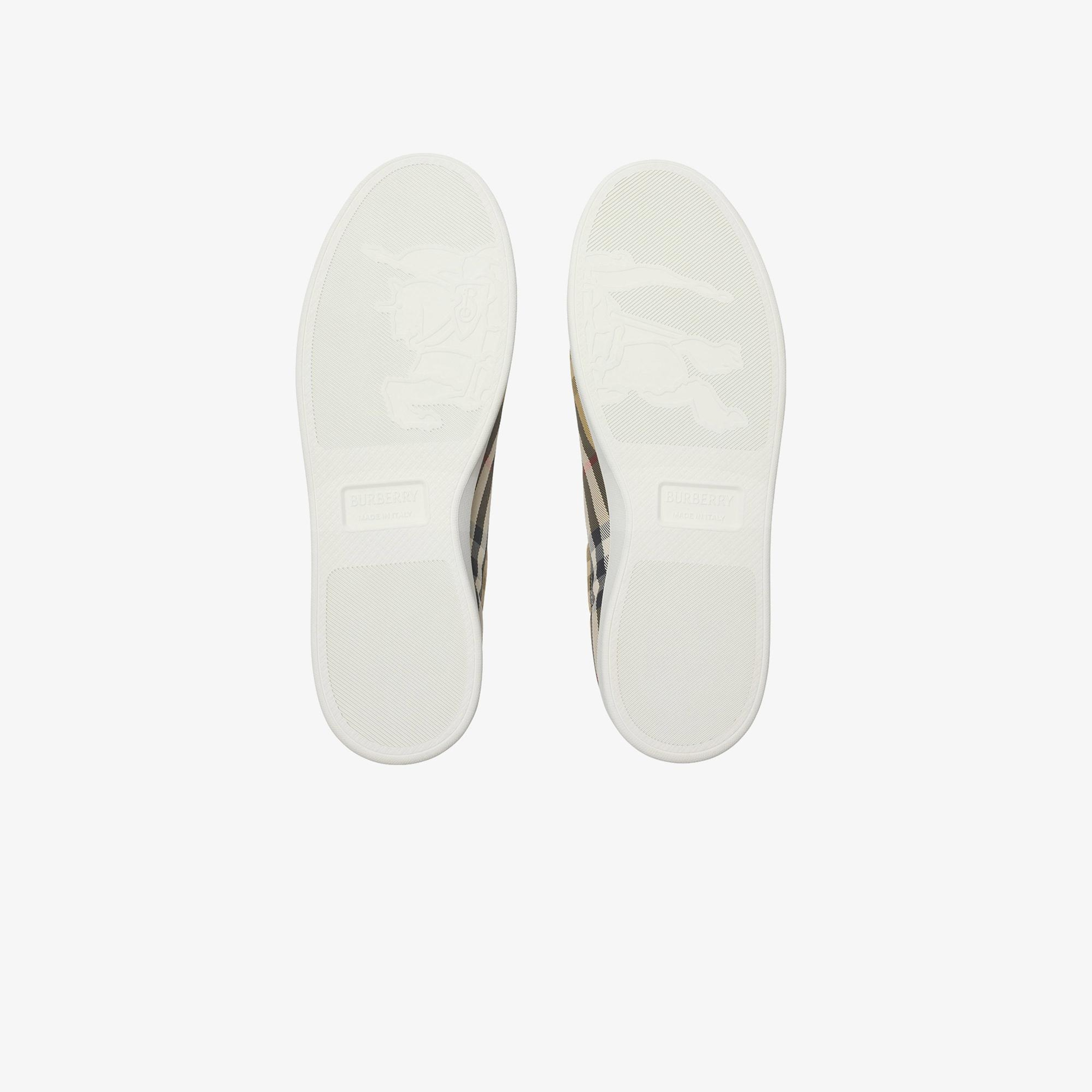 Burberry Set Check Erkek Bej Sneaker