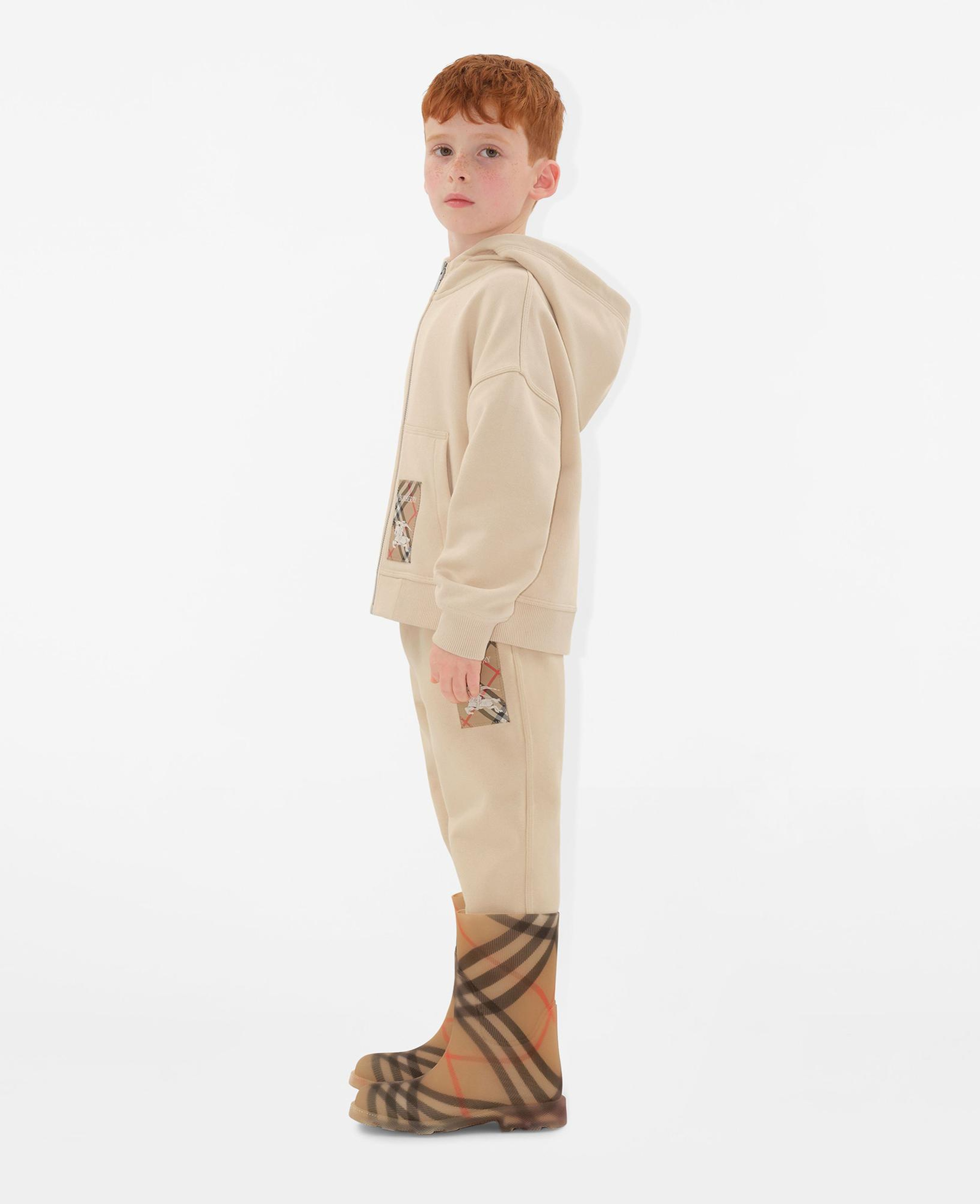 Burberry Jackson Label Cotton Jogging Çocuk Krem Eşofman Altı