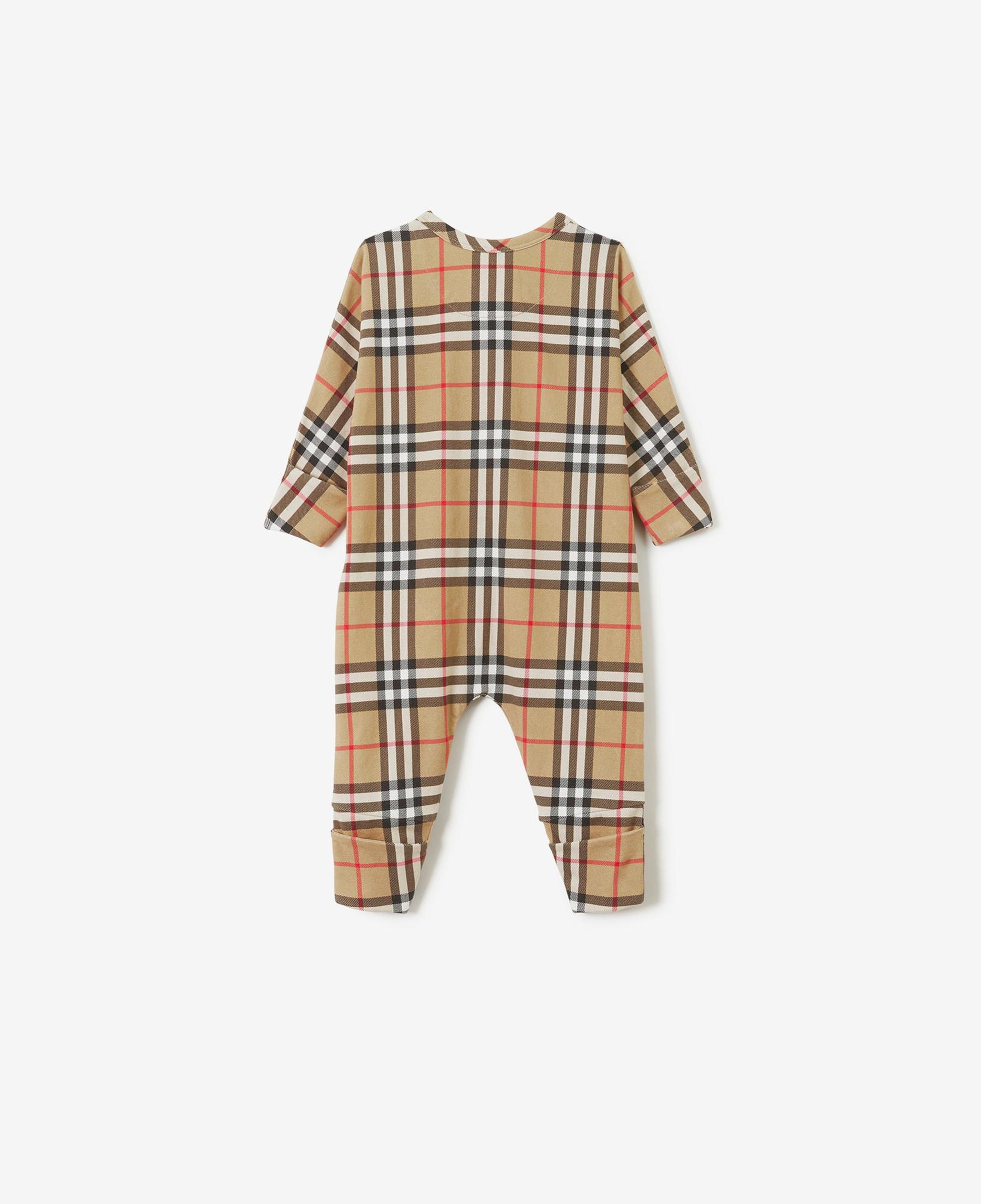 Burberry Claude Cotton Two-Piece Çocuk Bej Bebek Takımı