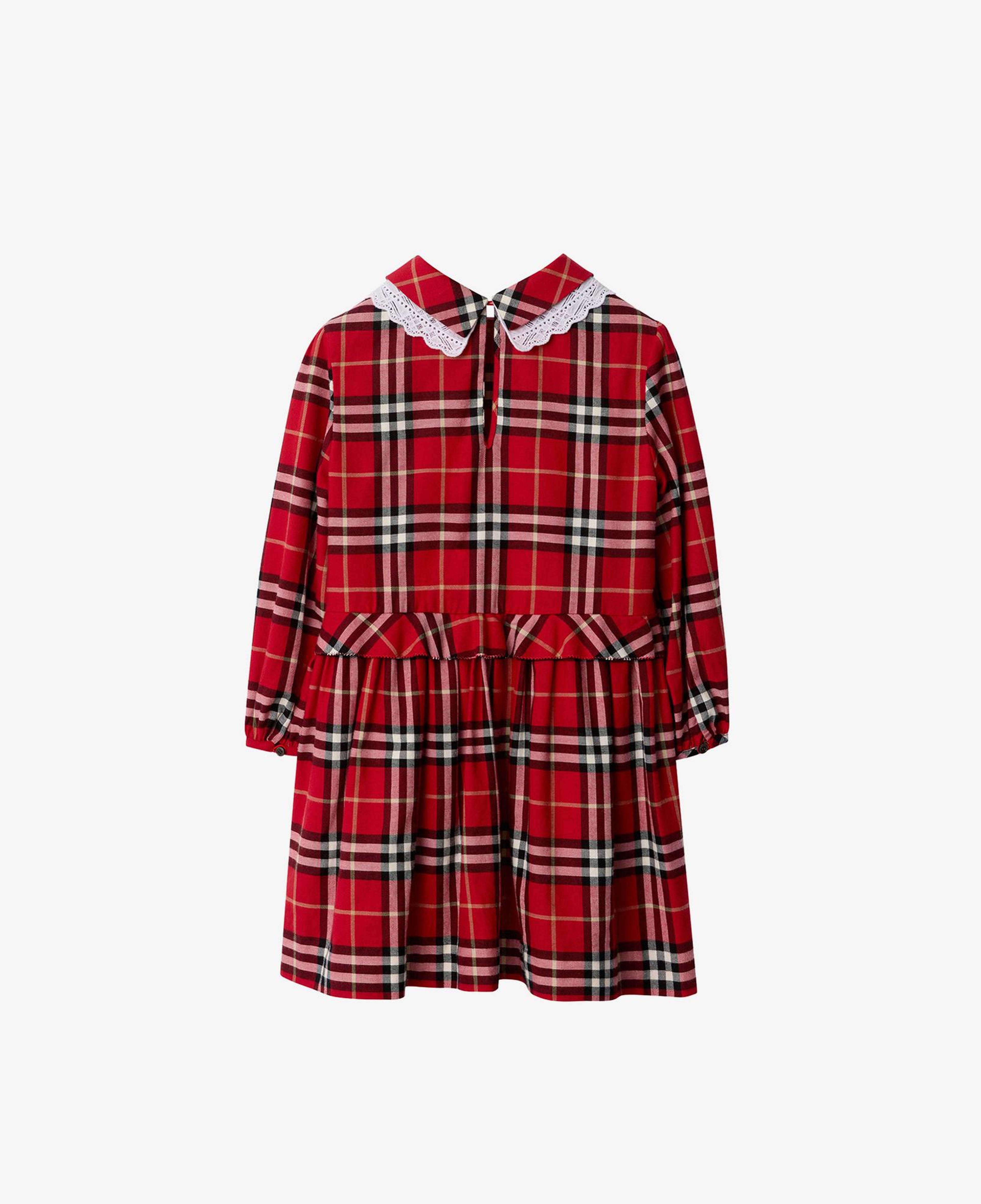Burberry Kıra Check Çocuk Kırmızı Elbise