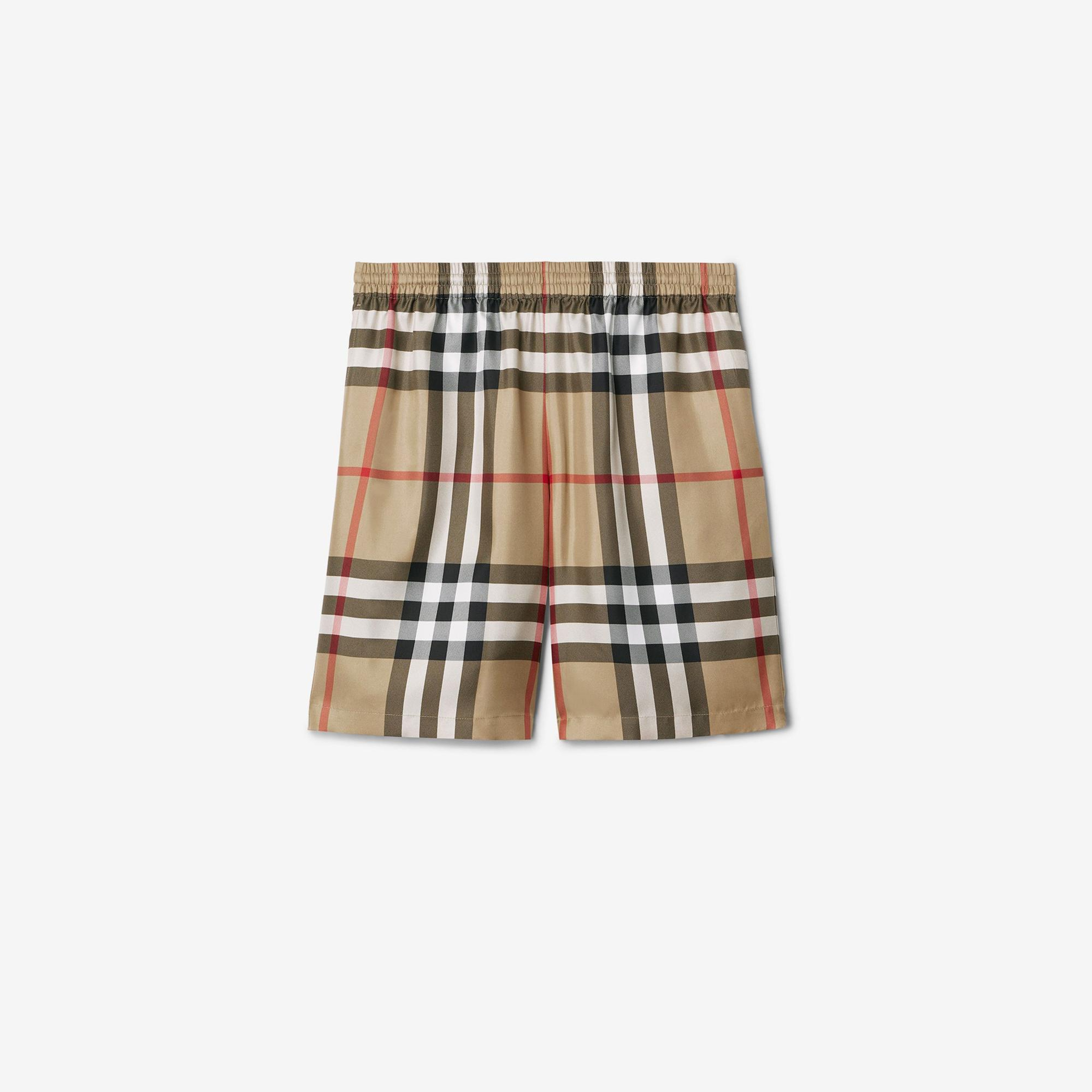 Burberry Bradeston Silk Erkek Bej Şort