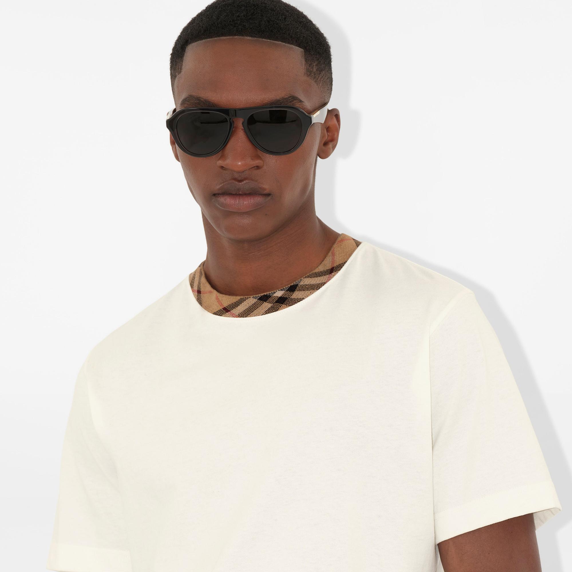 Burberry Erkek Beyaz T-Shirt