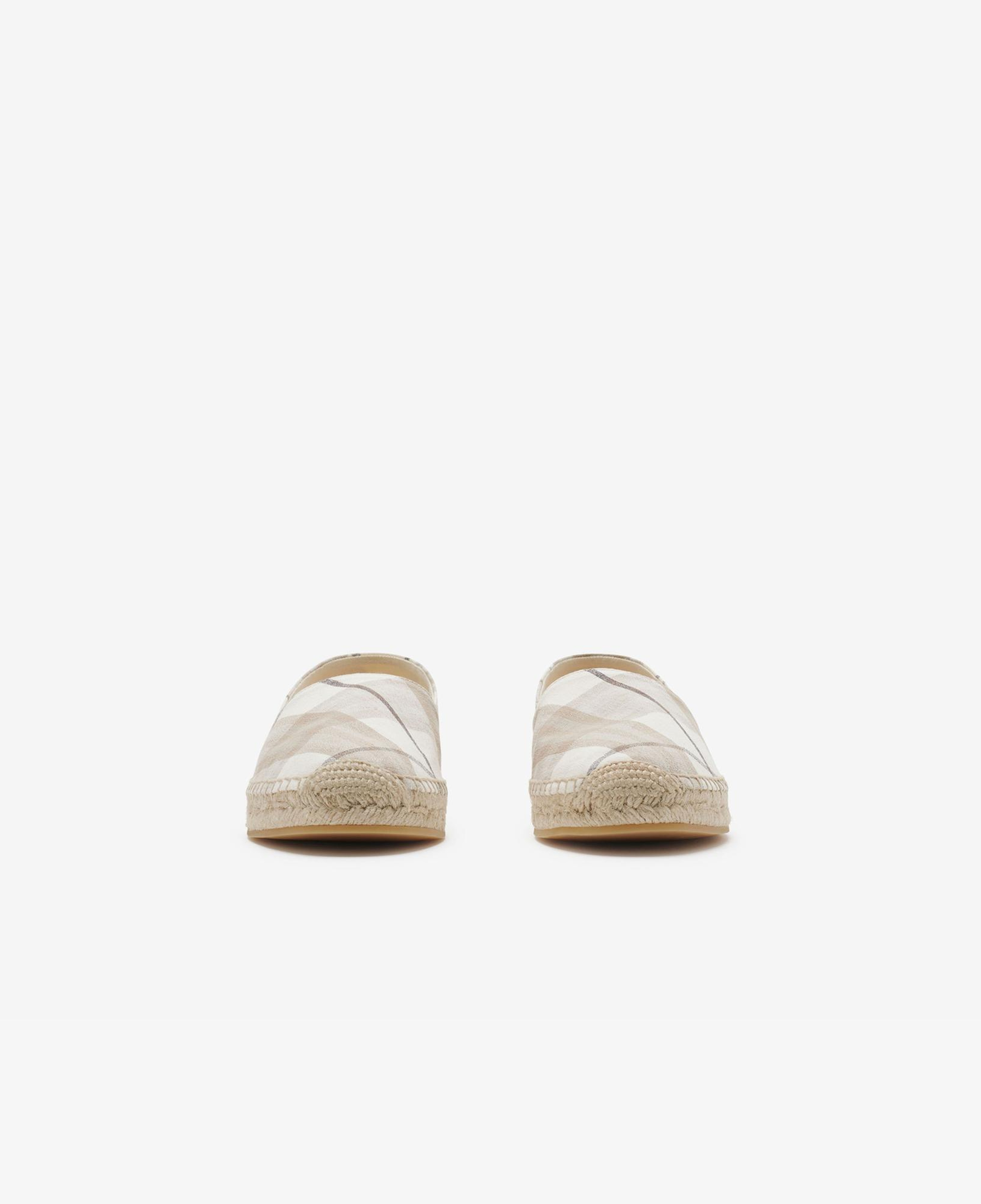 Burberry Mews Kadın Krem Espadril