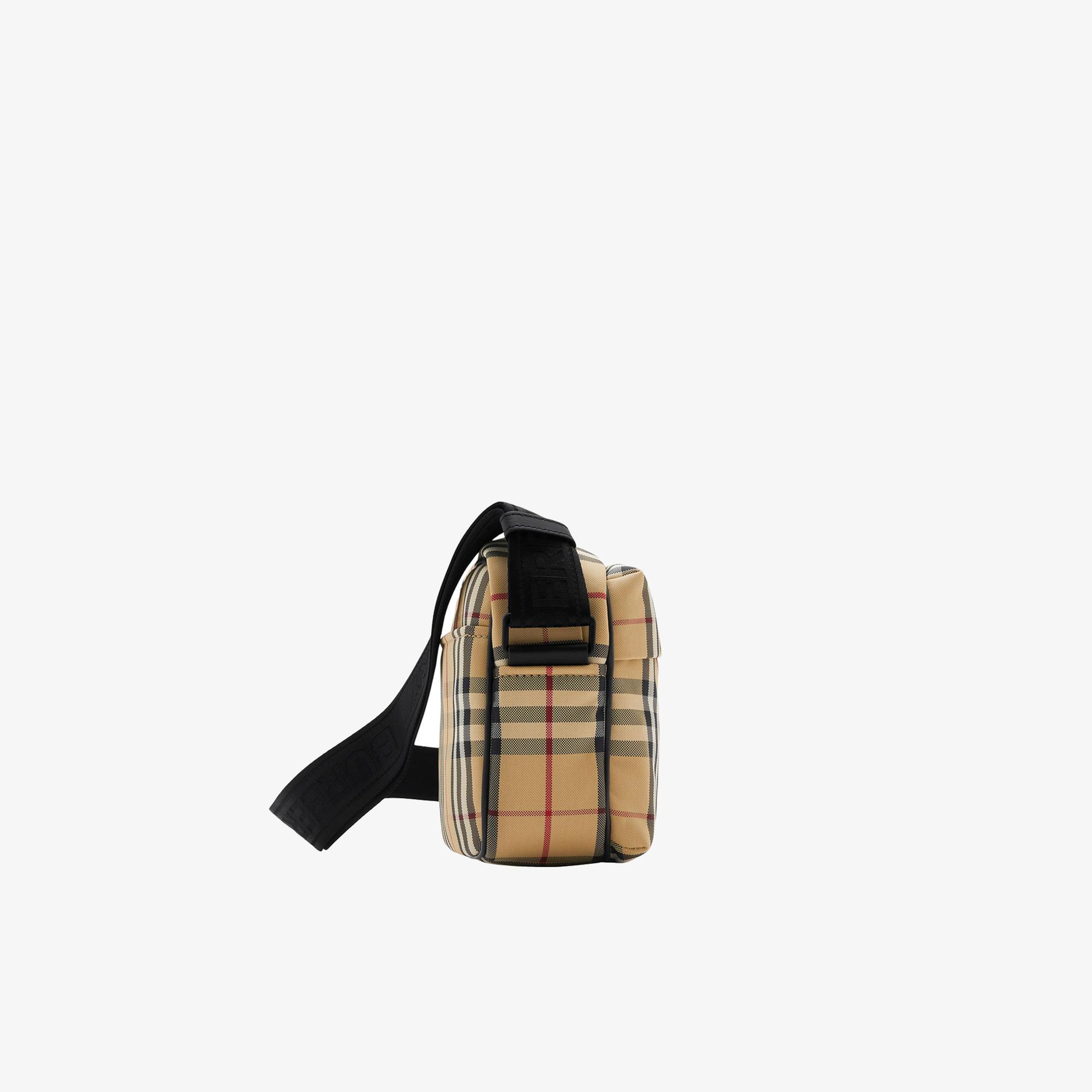 Burberry Check Paddy Erkek Bej Omuz Çantası