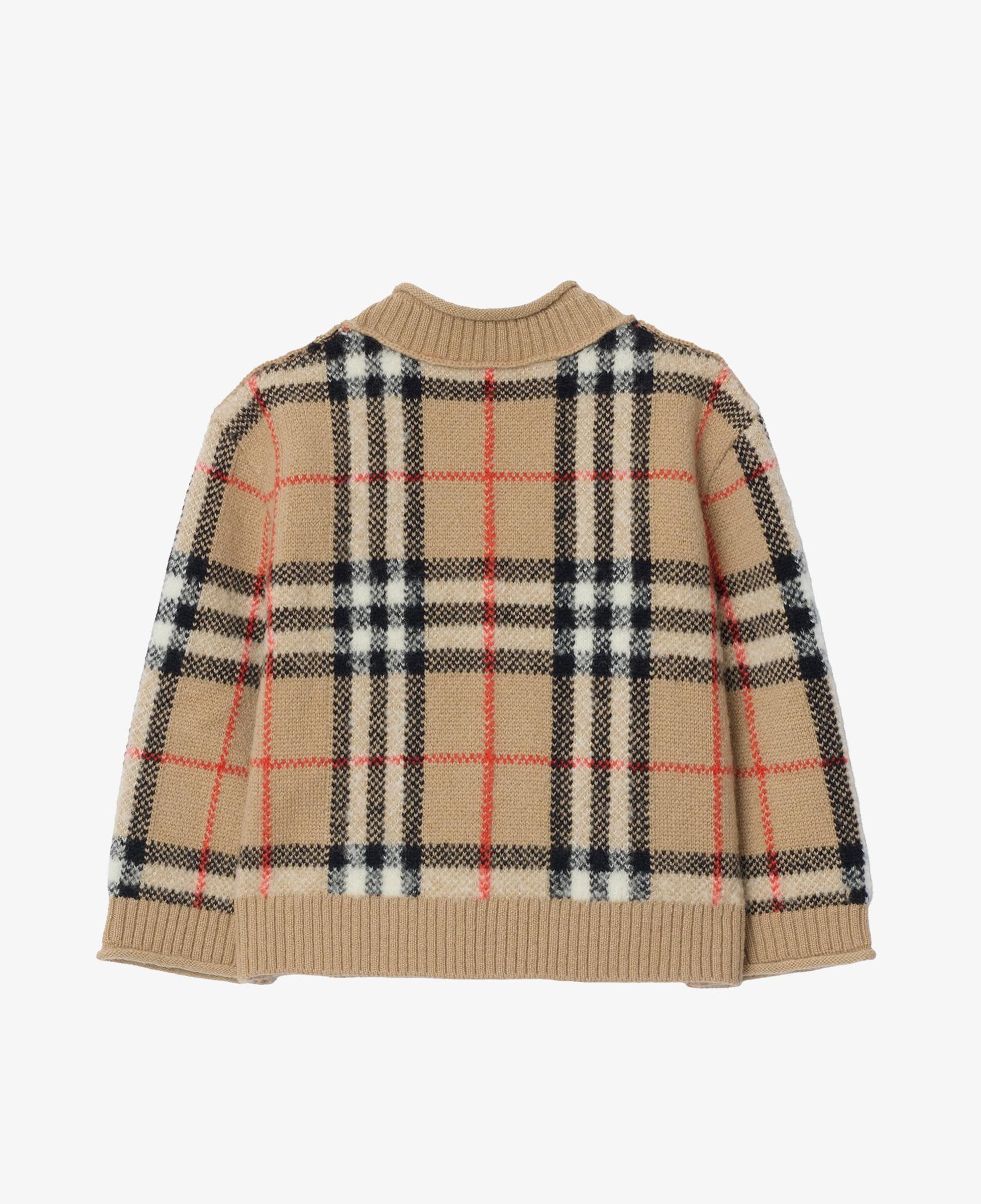 Burberry Jenton Check Cardı Çocuk Bej Hırka