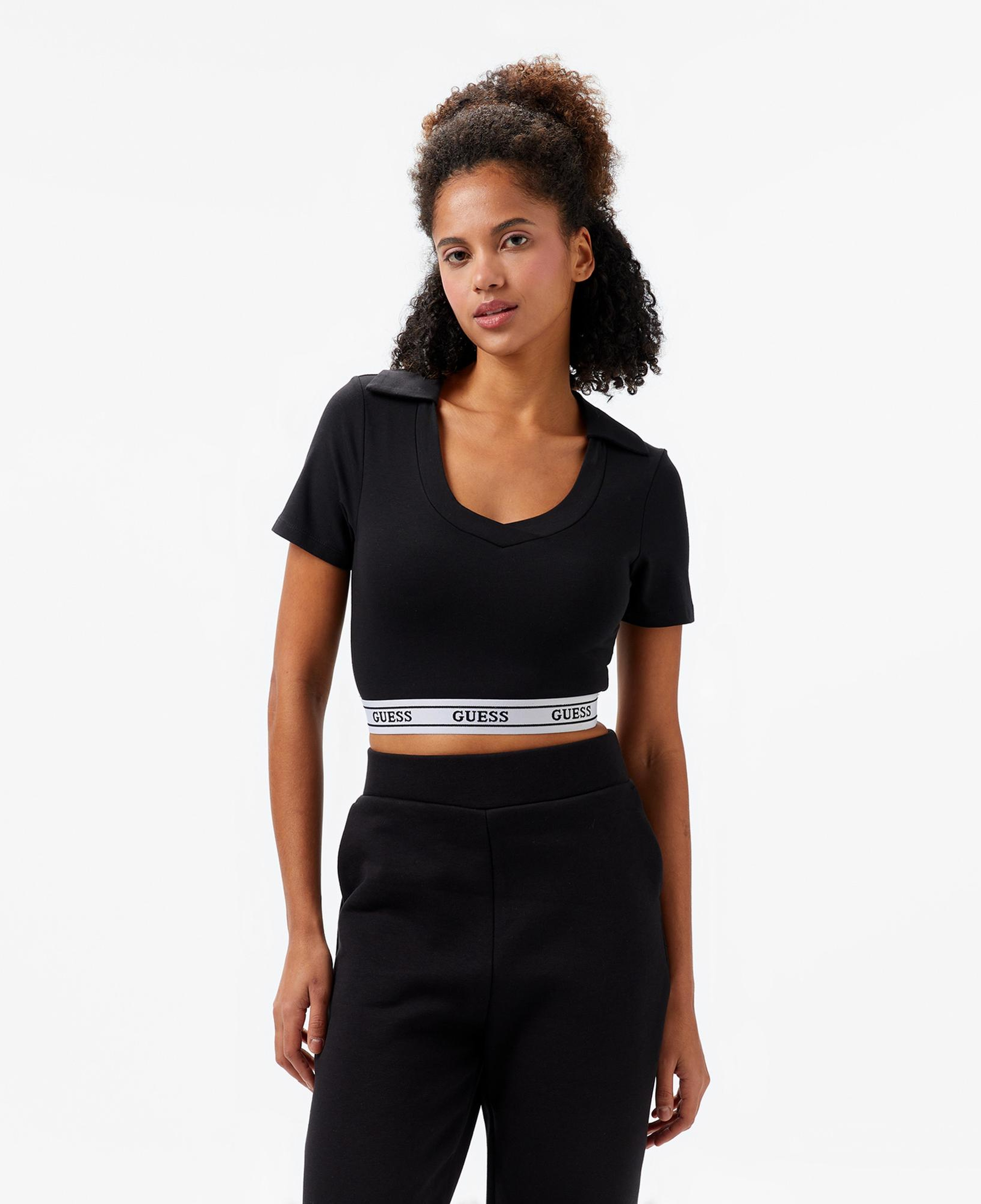 Guess New Aline Kadın Siyah T-Shirt