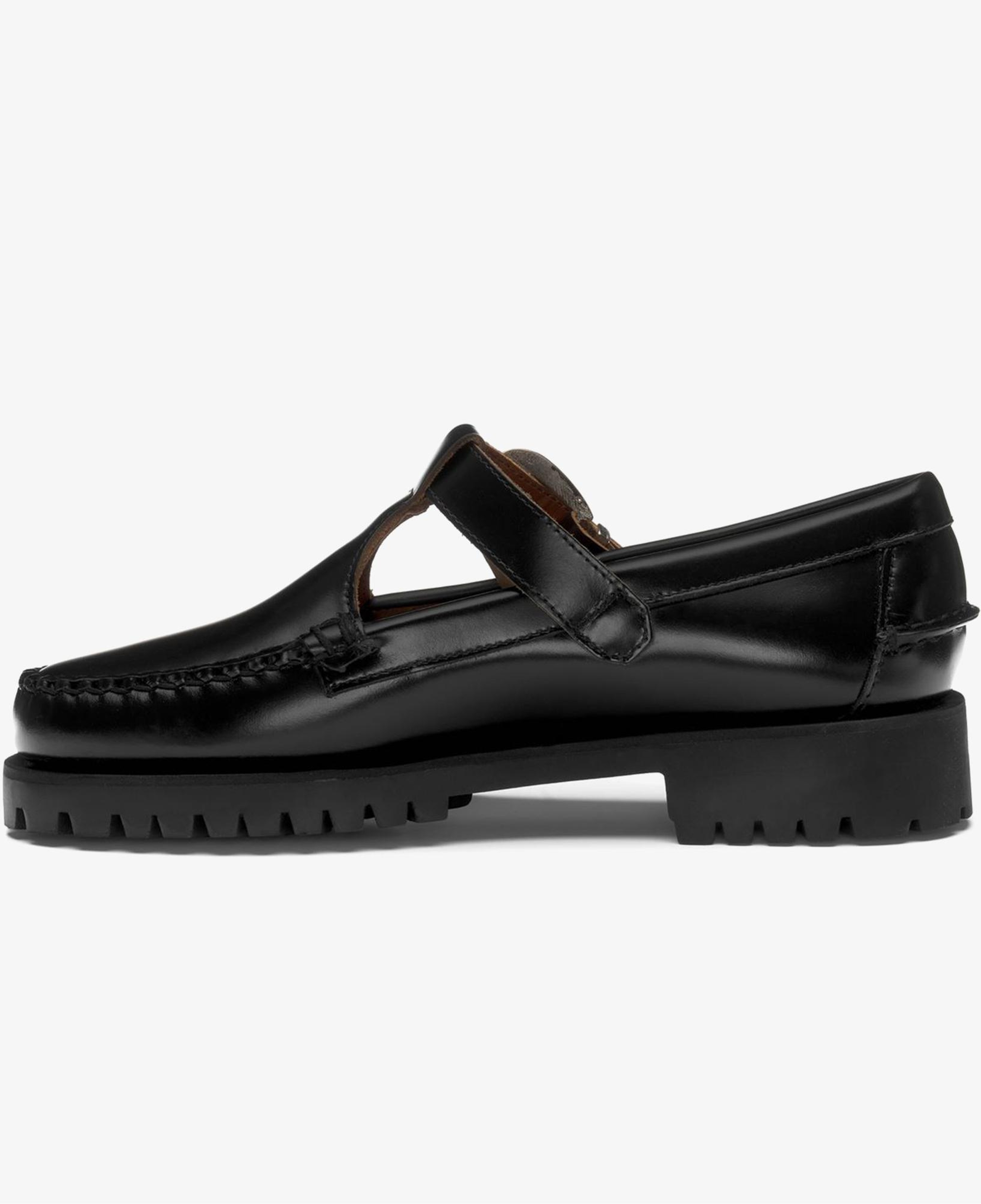 Sebago Aurora Lug Kadın Siyah Deri Ayakkabı