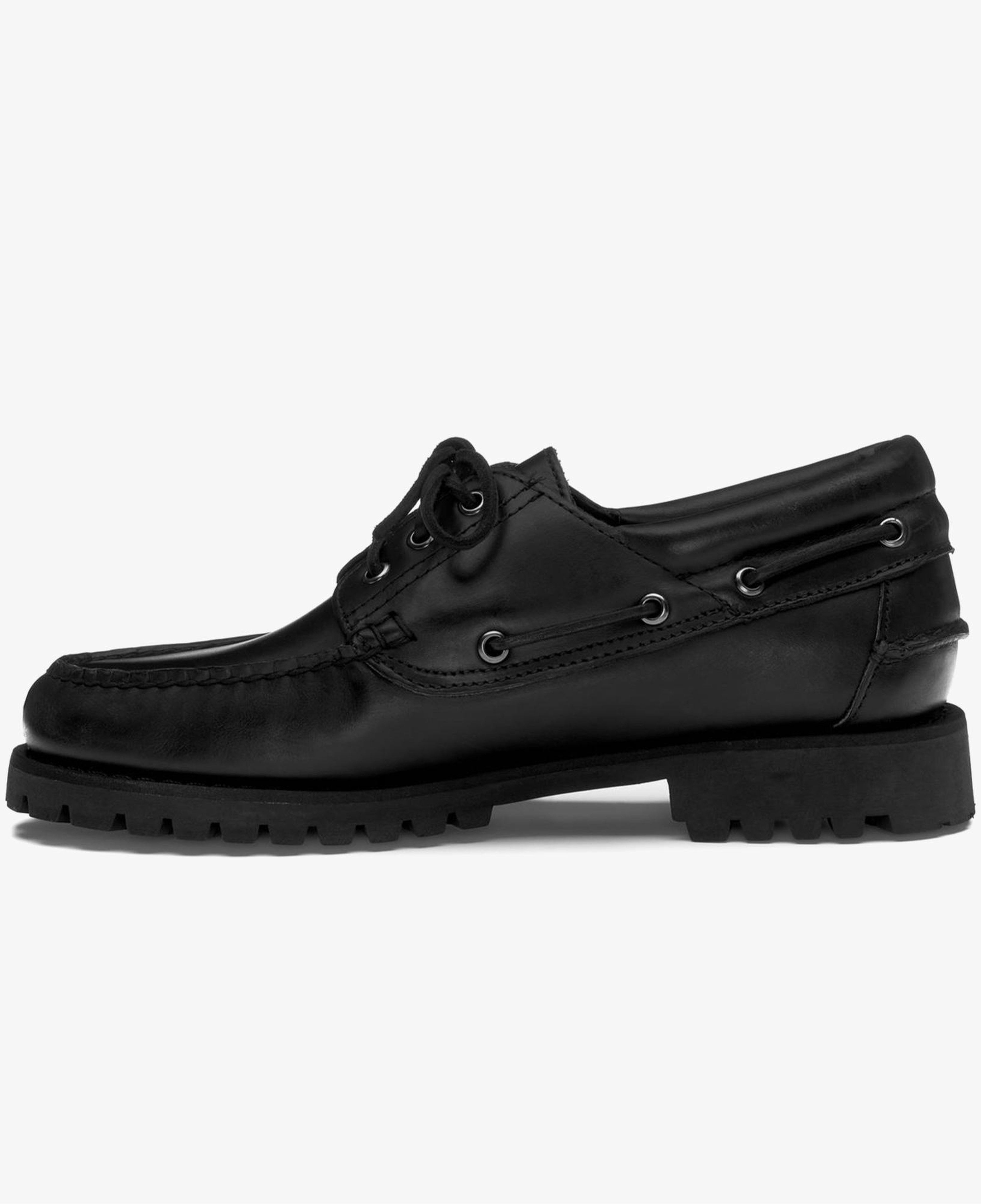 Sebago Acadia Waxy Erkek Siyah Deri Ayakkabı